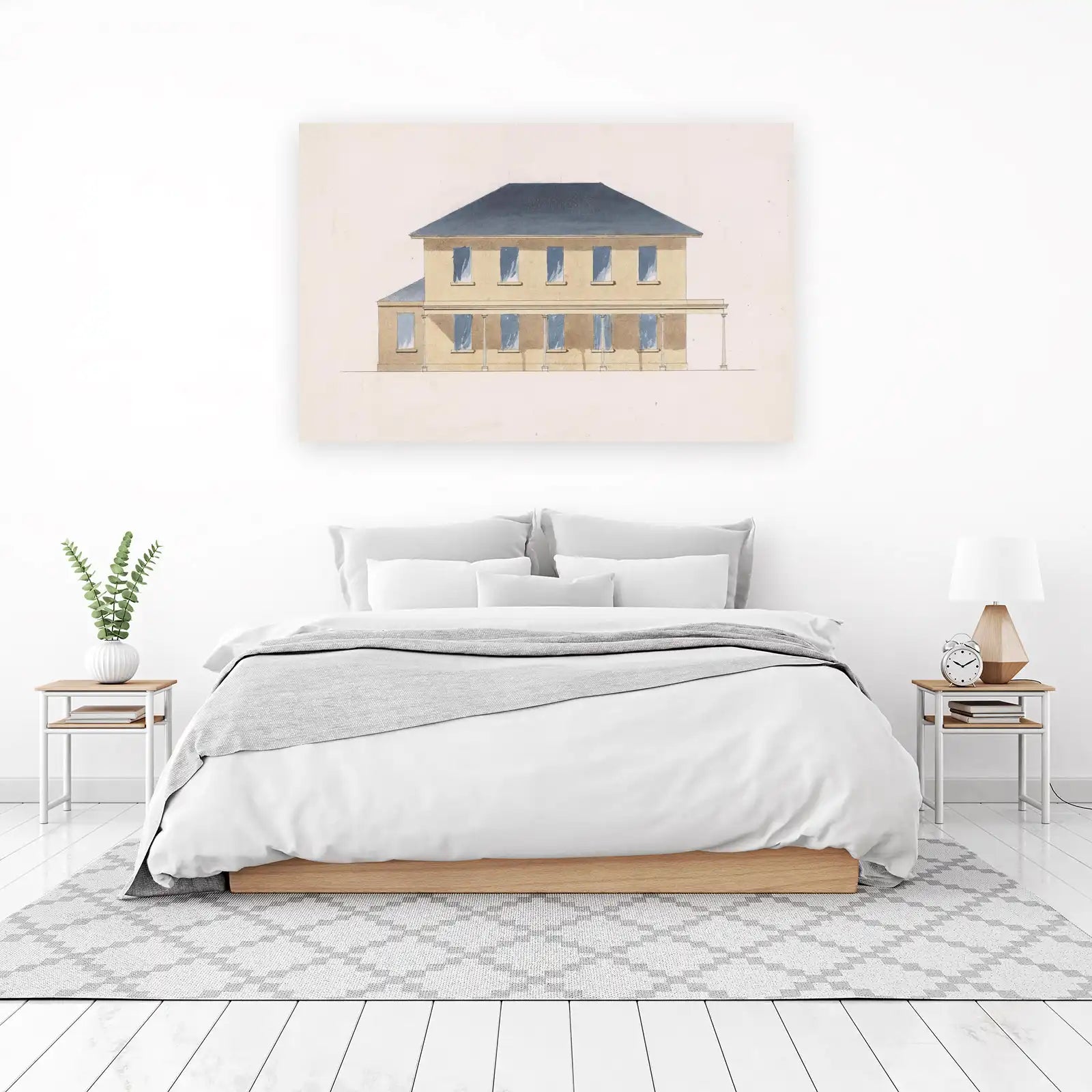 Elegant Colonial Architecture Wall Art