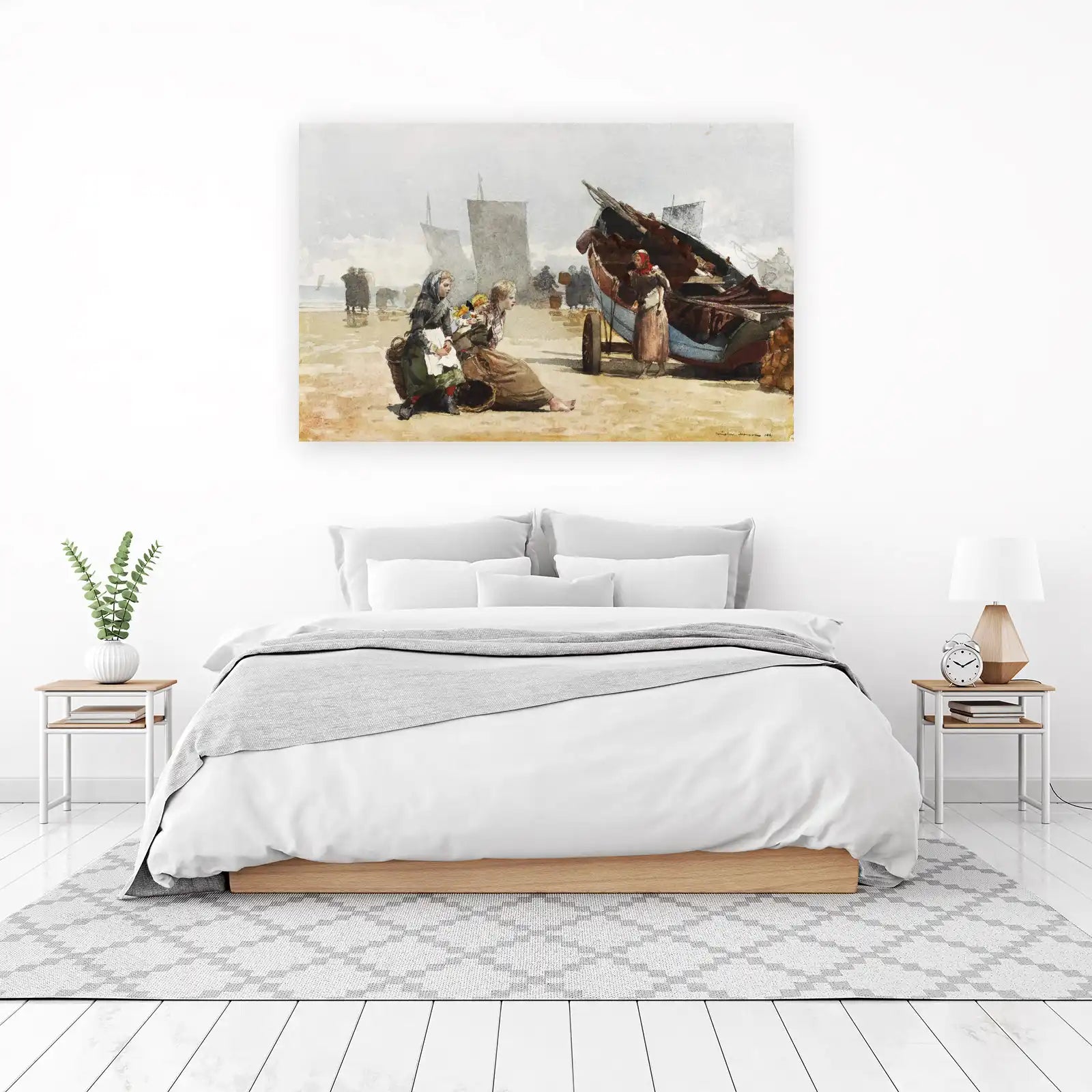 Coastal Life Vintage Women Wall Art