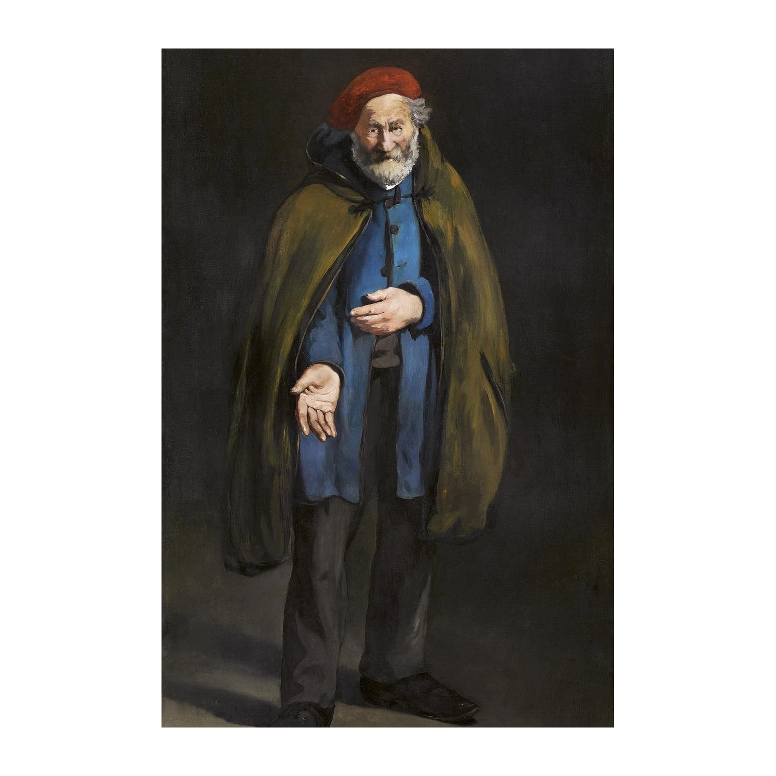 Portrait of an Old Man Red Beret Wall Art