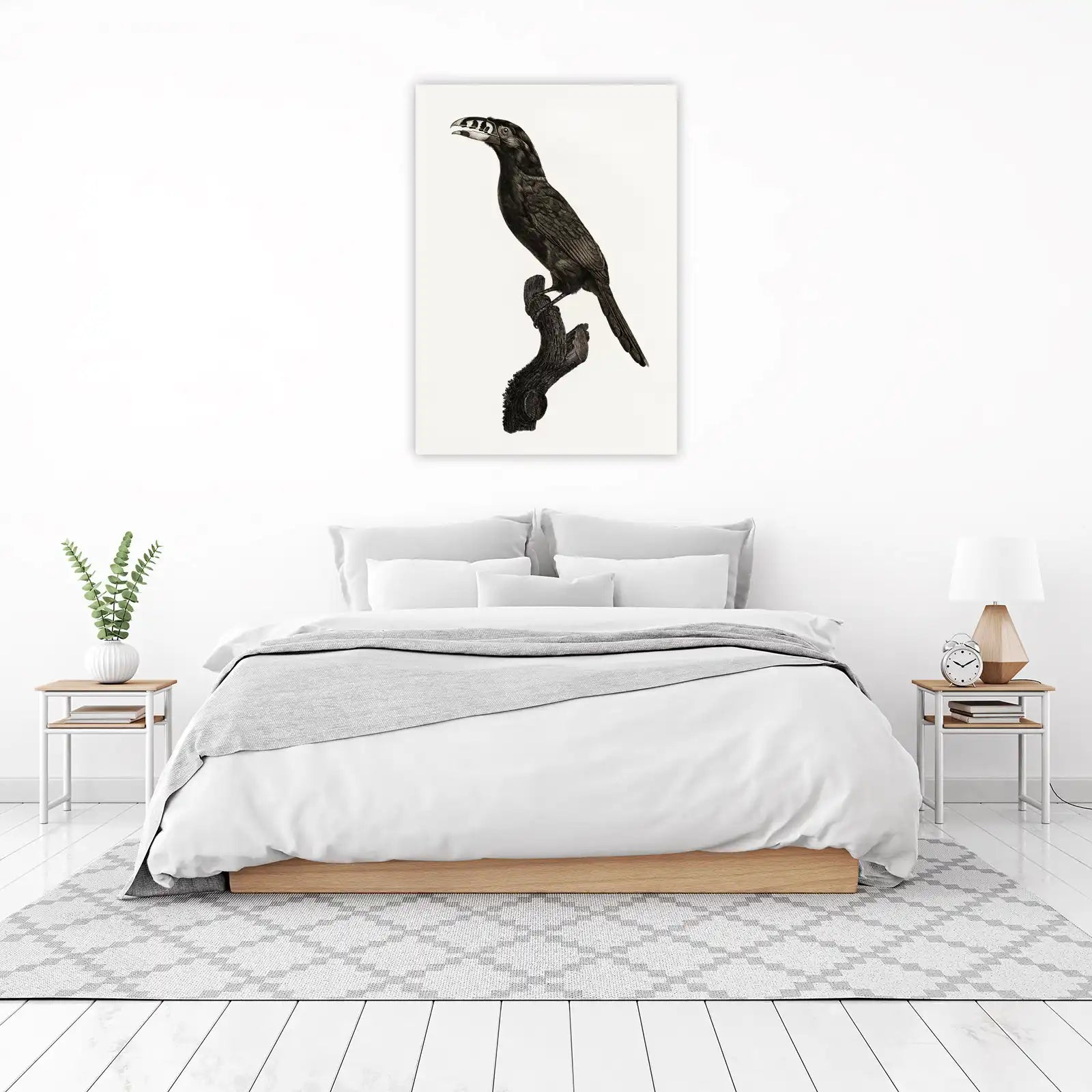 Intricate Toucan Botanical Illustration Wall Art