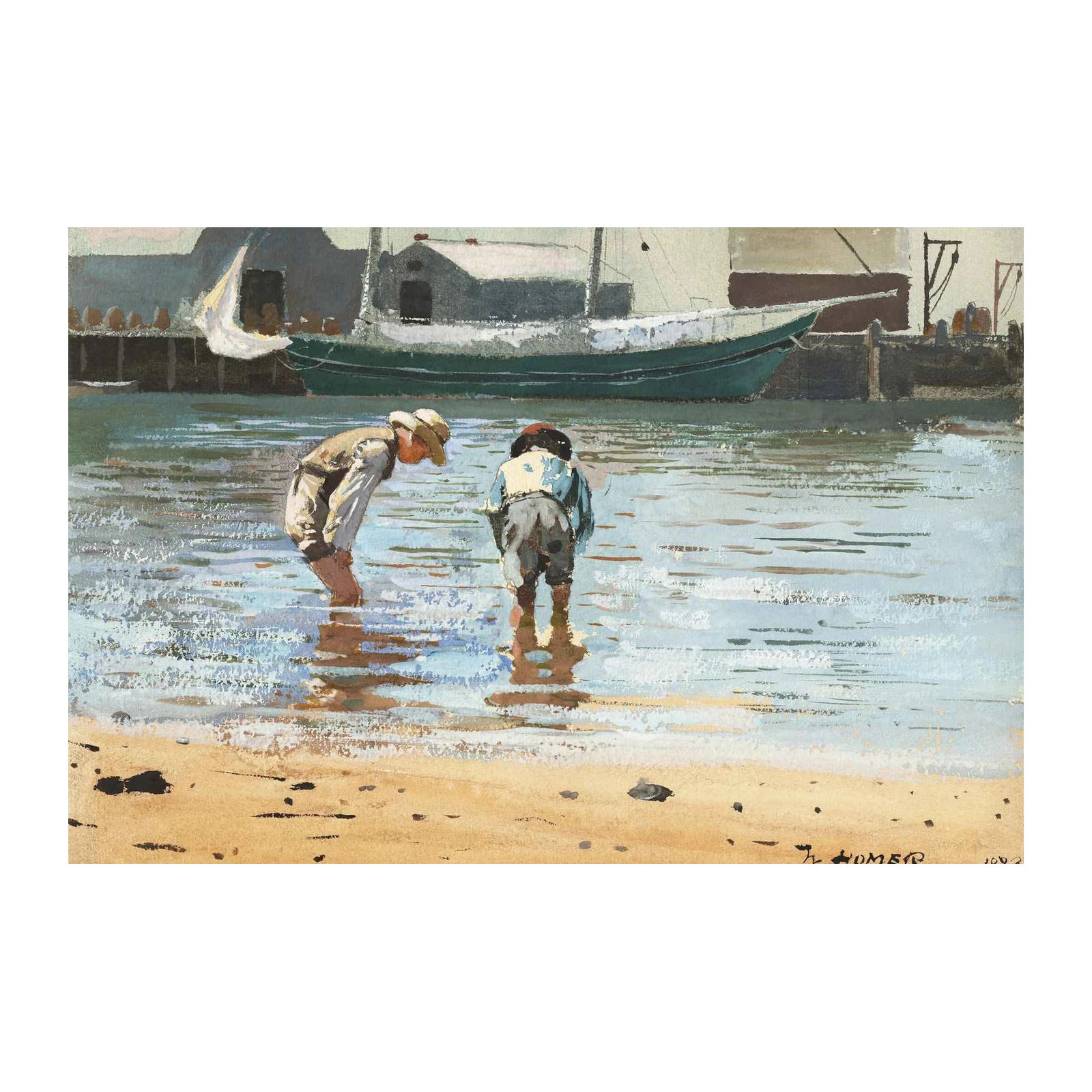 Winslow Homer Boys Fishing Wall Art