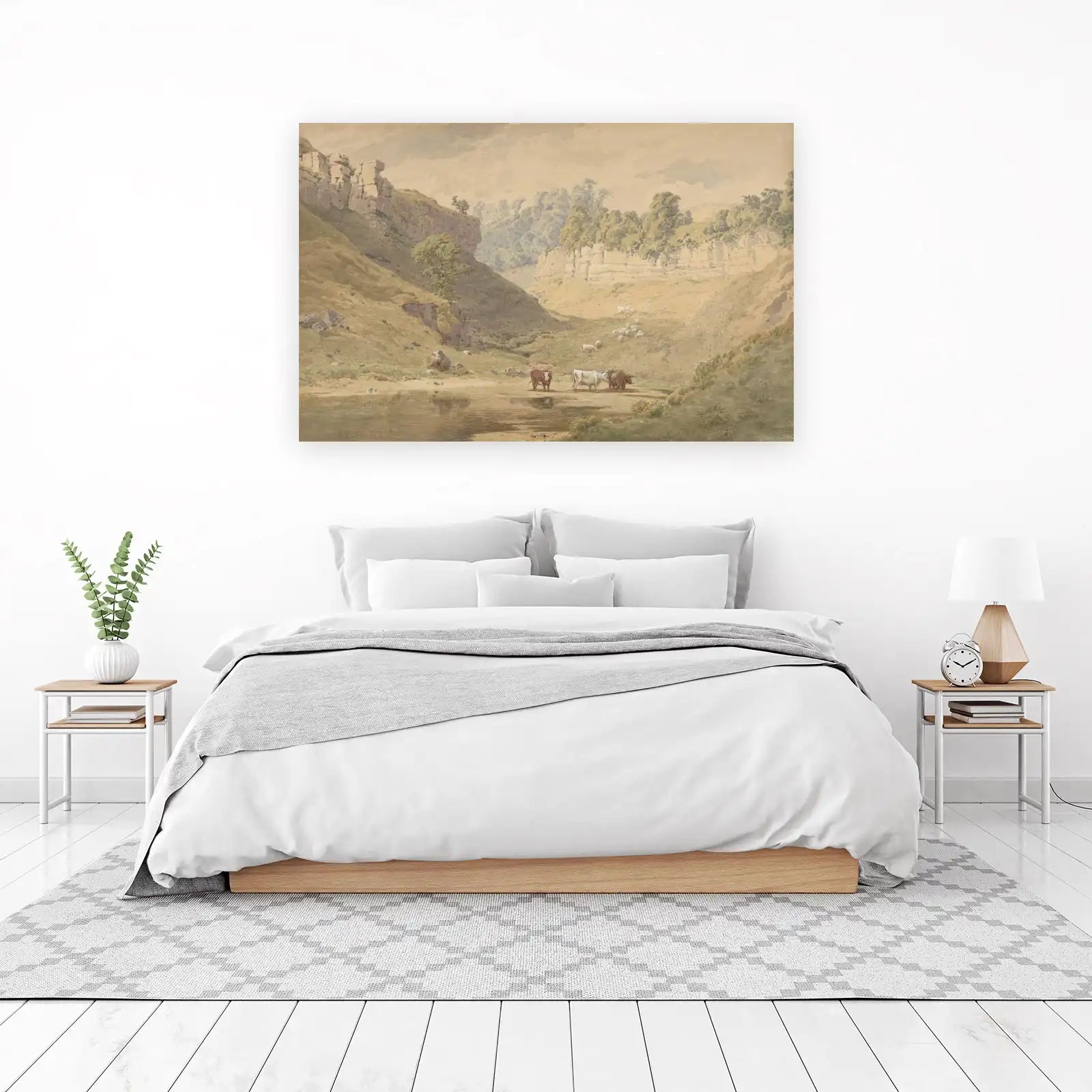 Tranquil Valley Cows & Sheep Wall Art