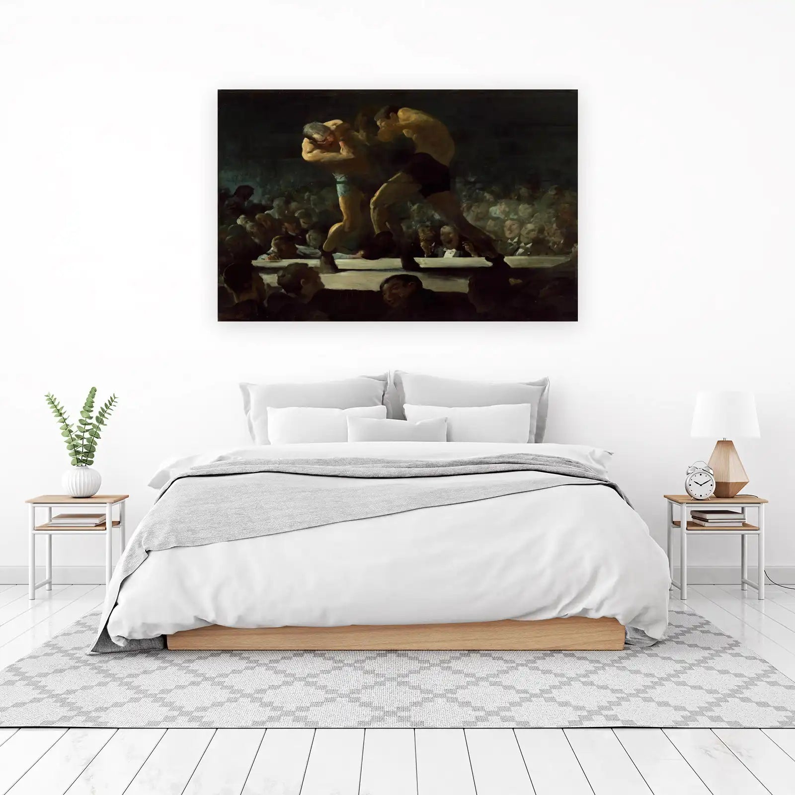 Classic Boxing Match Wall Art - Vintage Sports Art
