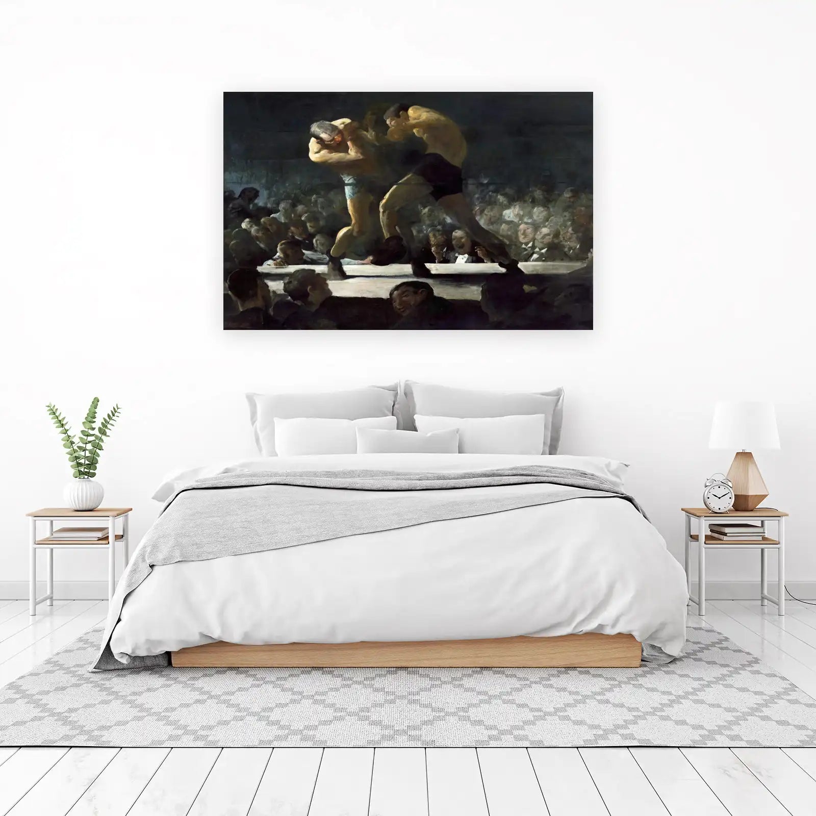 Boxing Match Vintage Art Wall Art