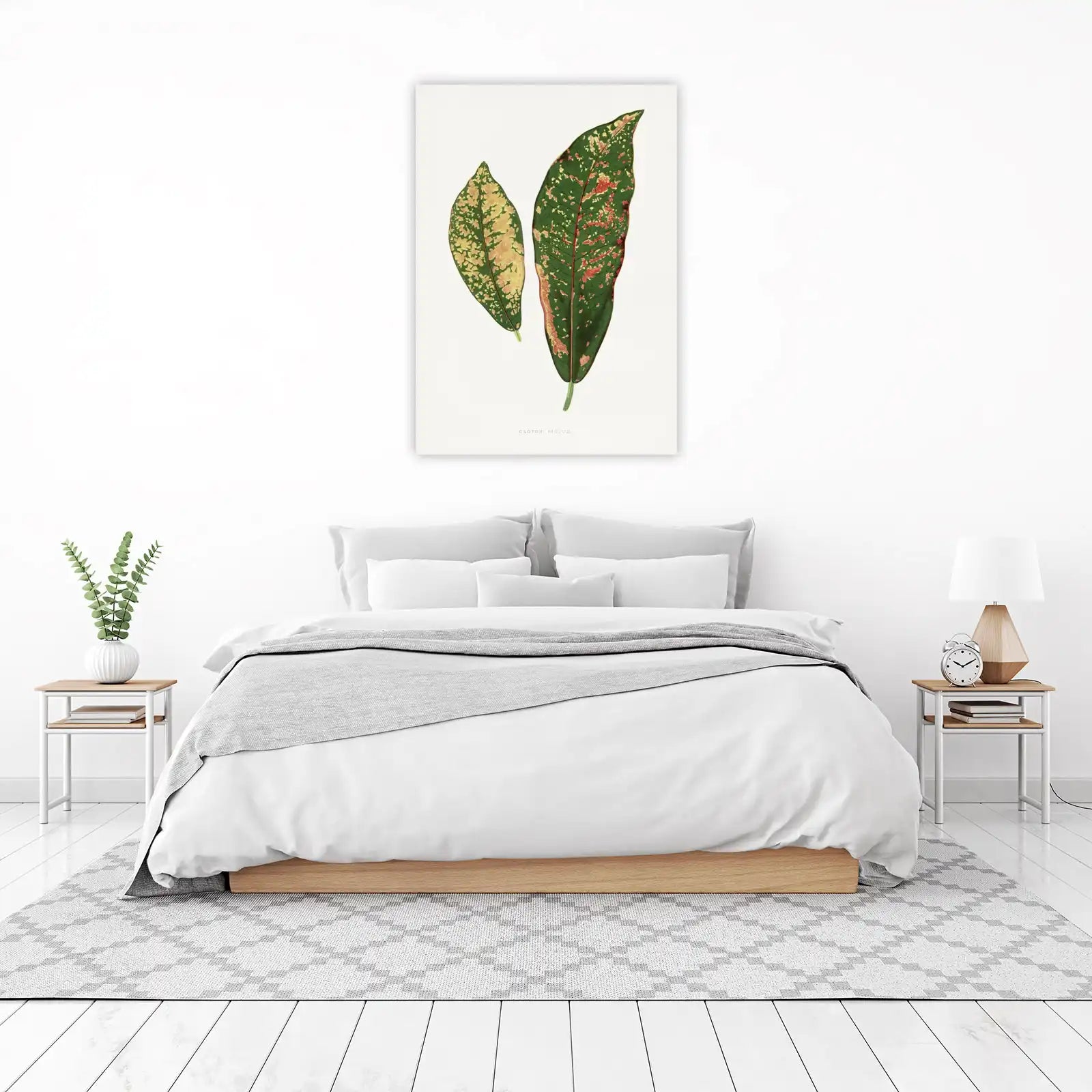Vintage Croton Pictum Botanical Art Wall Art