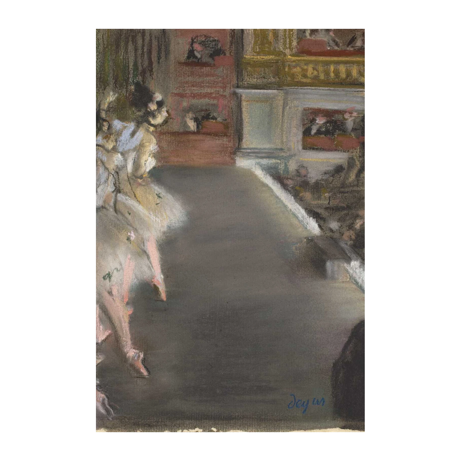 Ballerinas Rehearsing Vintage Art Wall Art