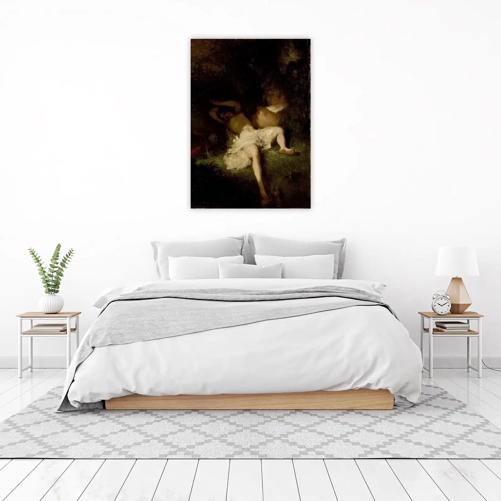 Enigmatic Nymph Reclining Wall Art