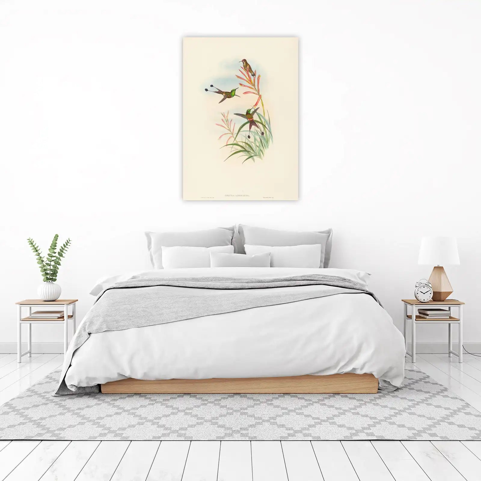 Hummingbird Floral Delight Wall Art