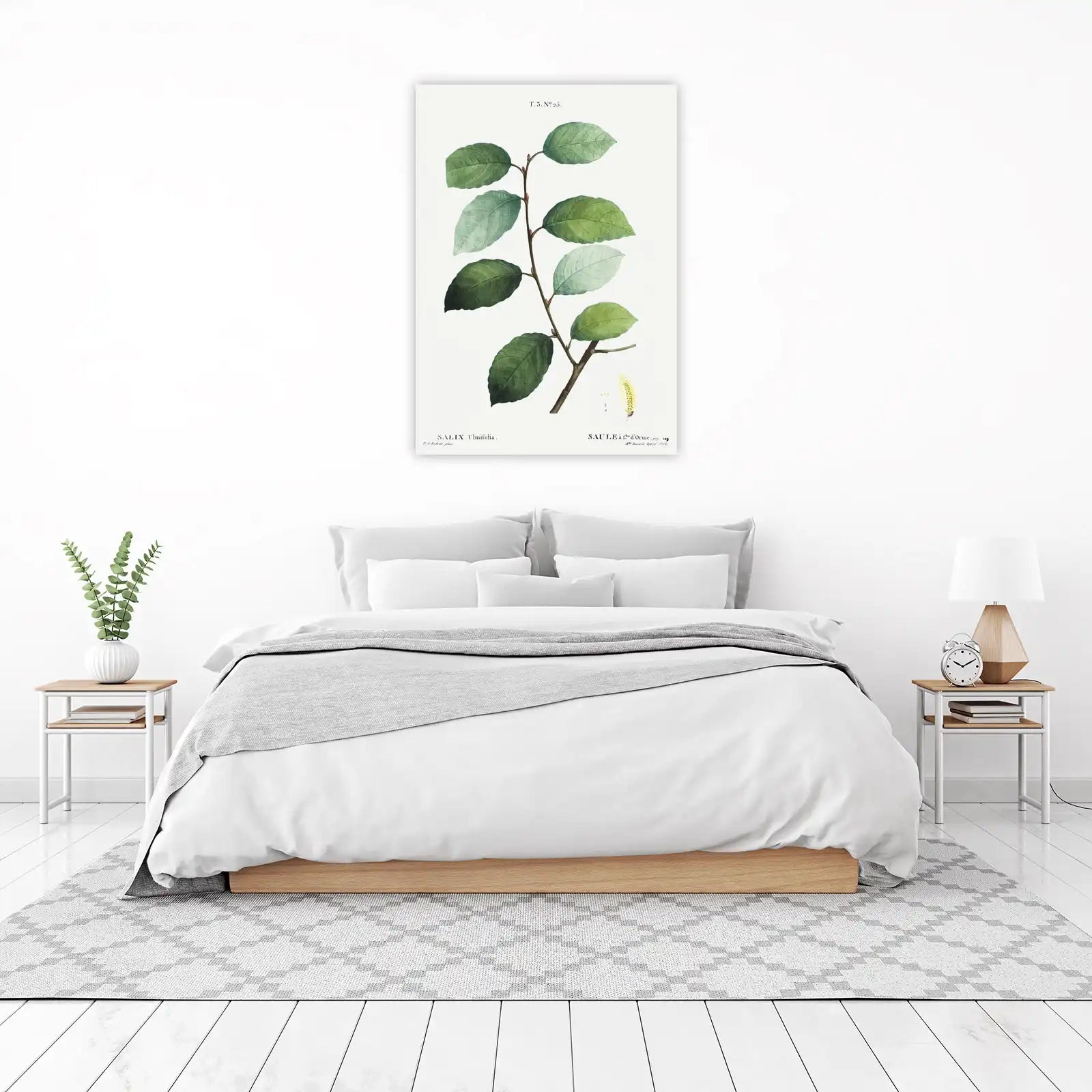Vintage Botanical Leaf Branch Wall Art