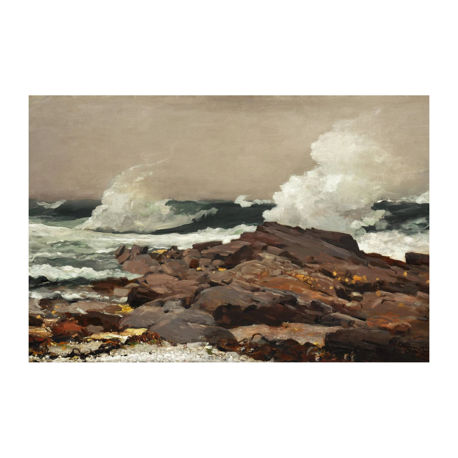 Rugged Coastal Waves Wall Art
