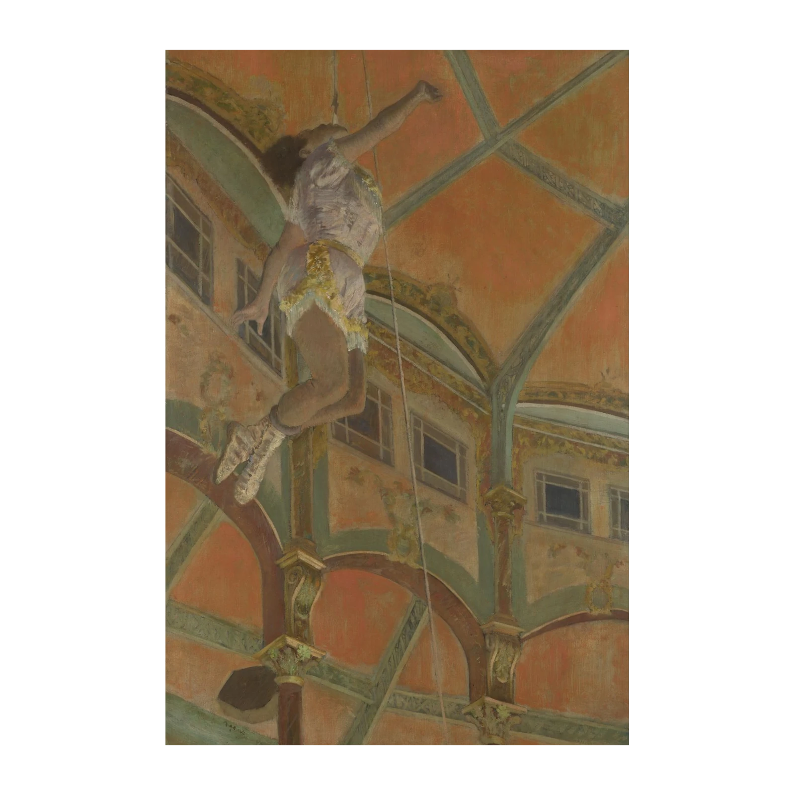 Trapeze Artist Vintage Circus Art Wall Art