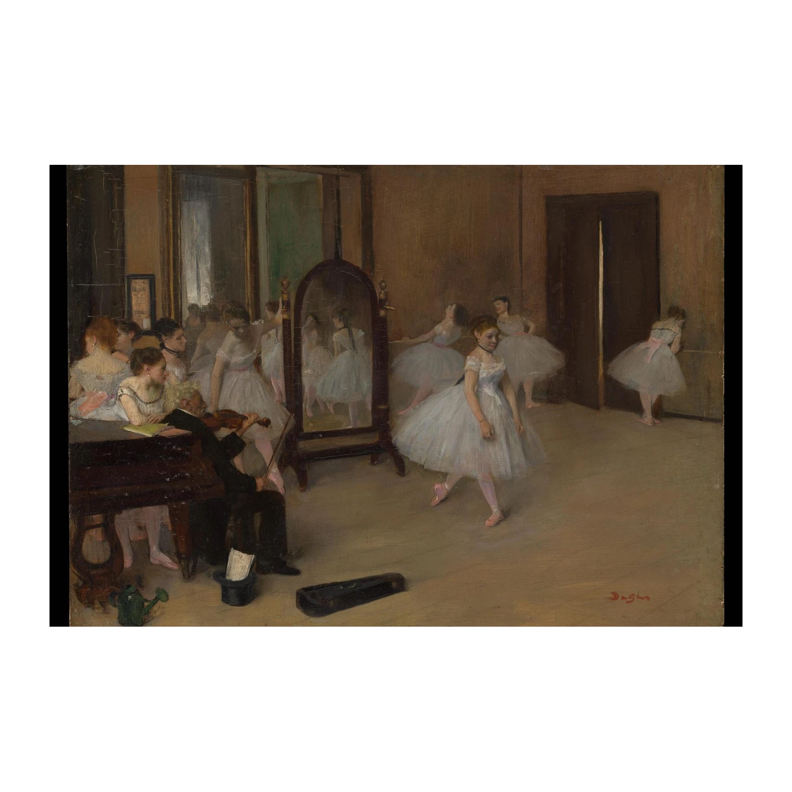 Elegant Dancers at Rehearsal Wall Art