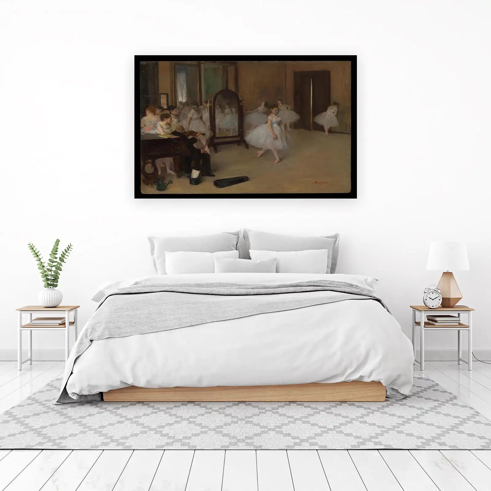 Elegant Dancers at Rehearsal Wall Art