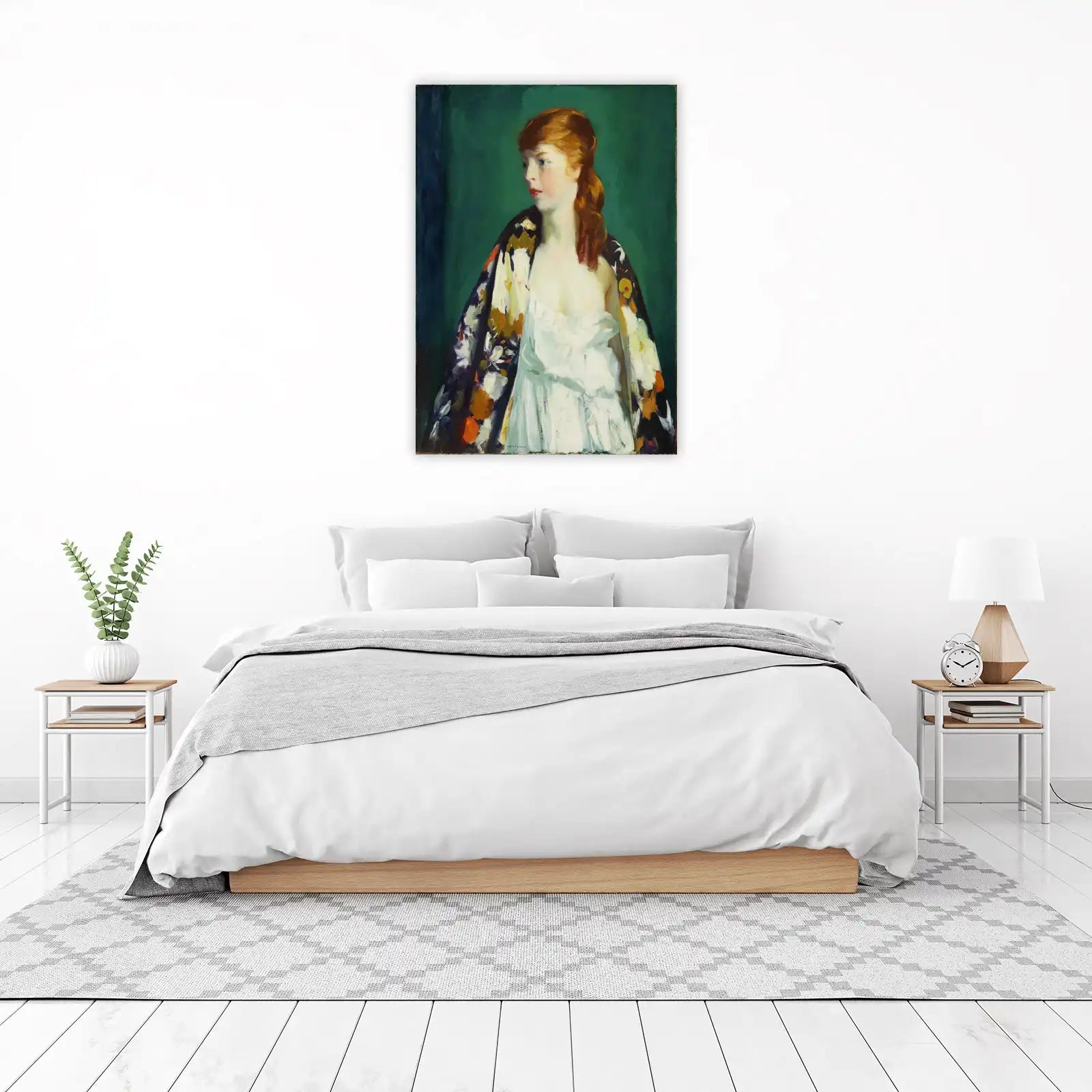 Elegant Redhead Portrait Wall Art | Classic Wall Art