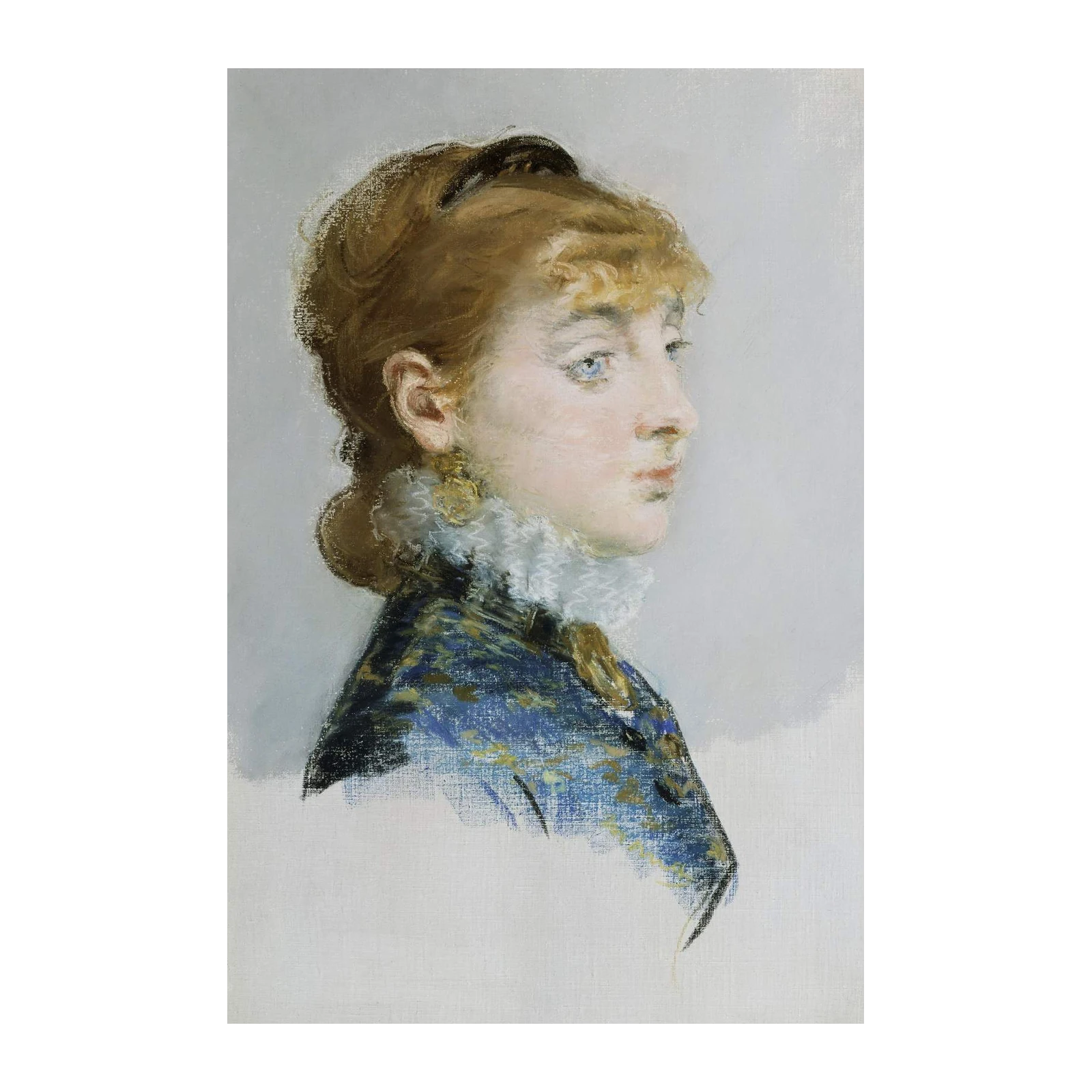 Elegant Woman Portrait Impressionist Wall Art