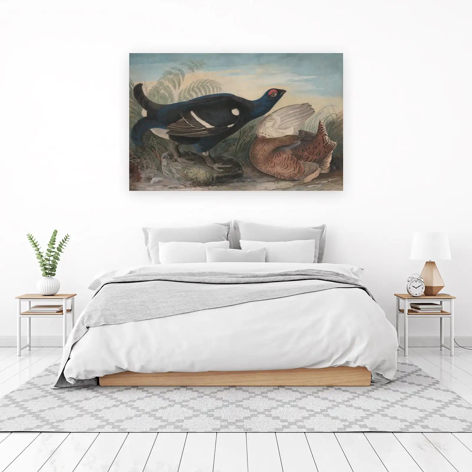 Black Grouse Wildlife Art Wall Art