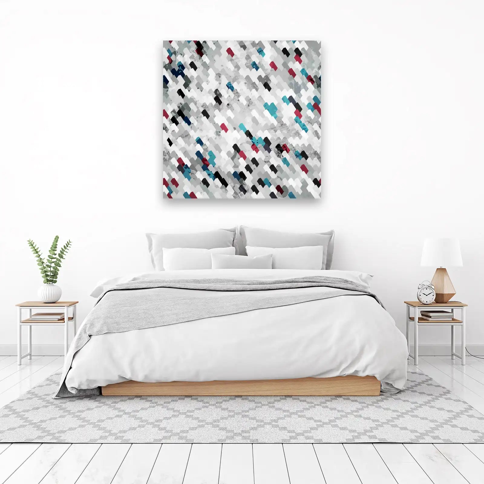 Geometric Pop Abstract Wall Art