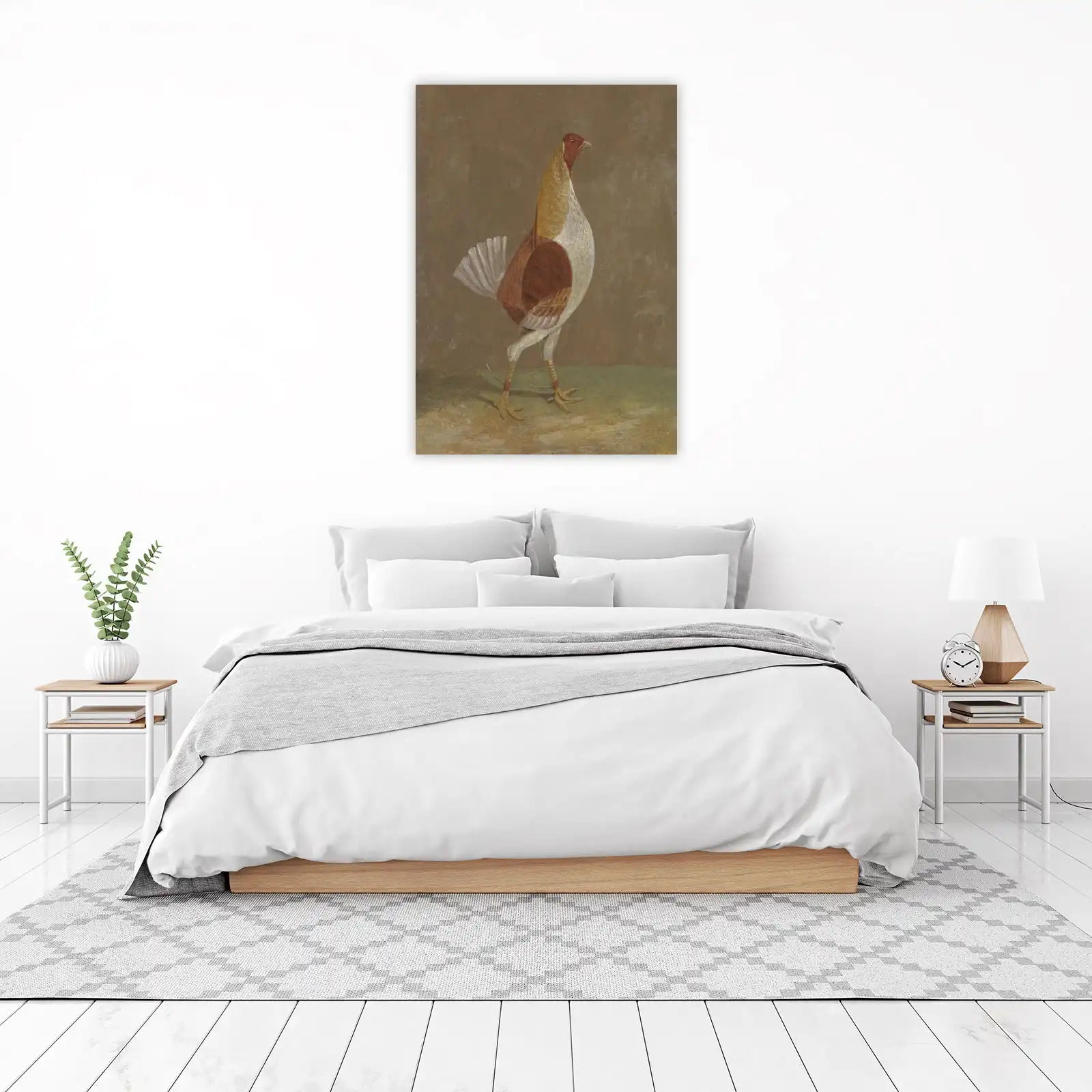 Vintage Rooster Portrait Wall Art