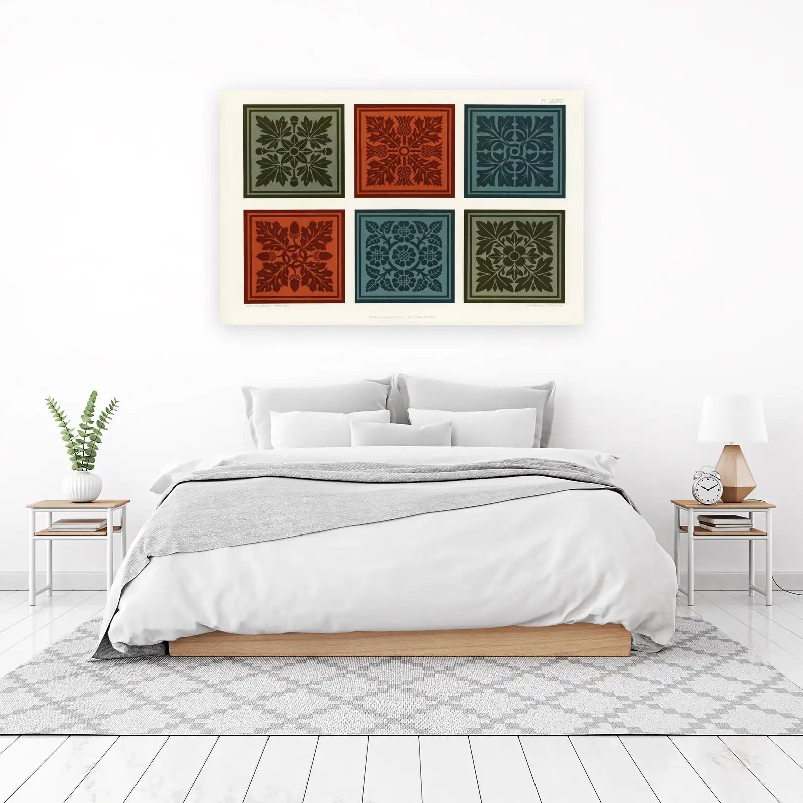 Vintage Botanical Art Panels Wall Art