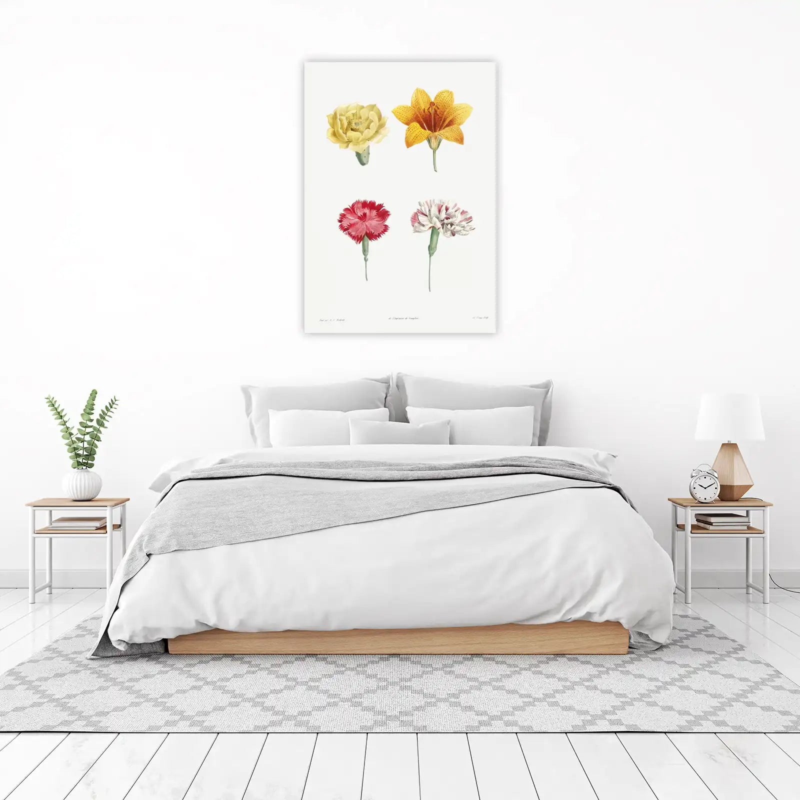 Vintage Botanical Flower Wall Art Wall Art