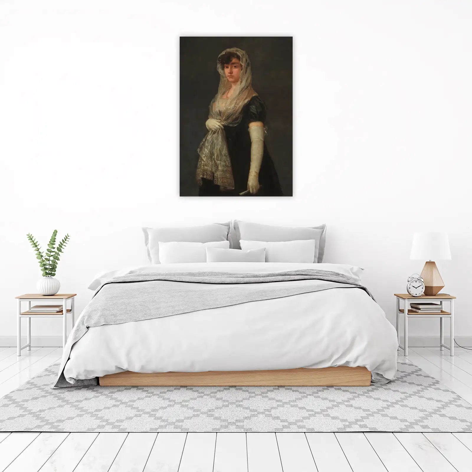 Elegant Lady Portrait Timeless Wall Art