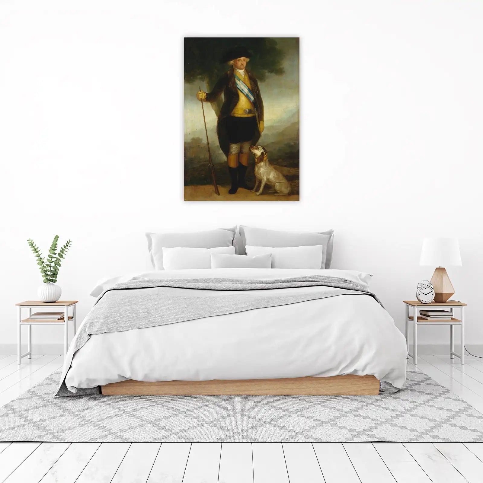 Goya's Man with Dog Regal Portrait Wall Art