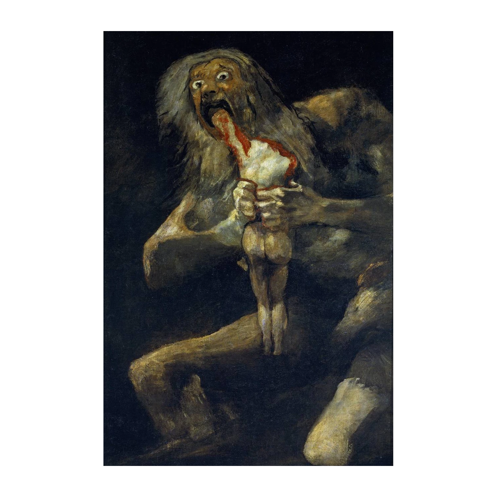 Saturn Devouring His Son Dark Art Wall Art