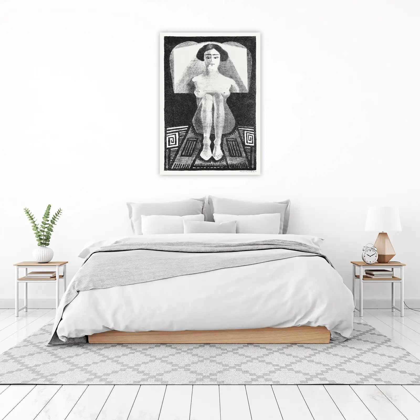Figurative Portrait Monochrome Wall Art