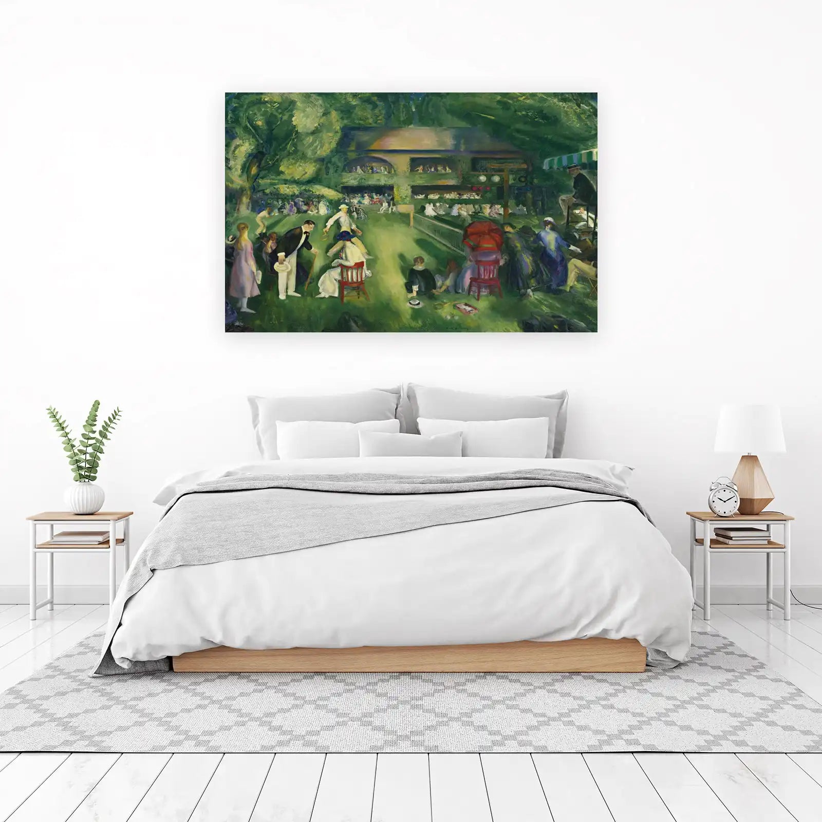 Vintage Tennis Match Wall Art