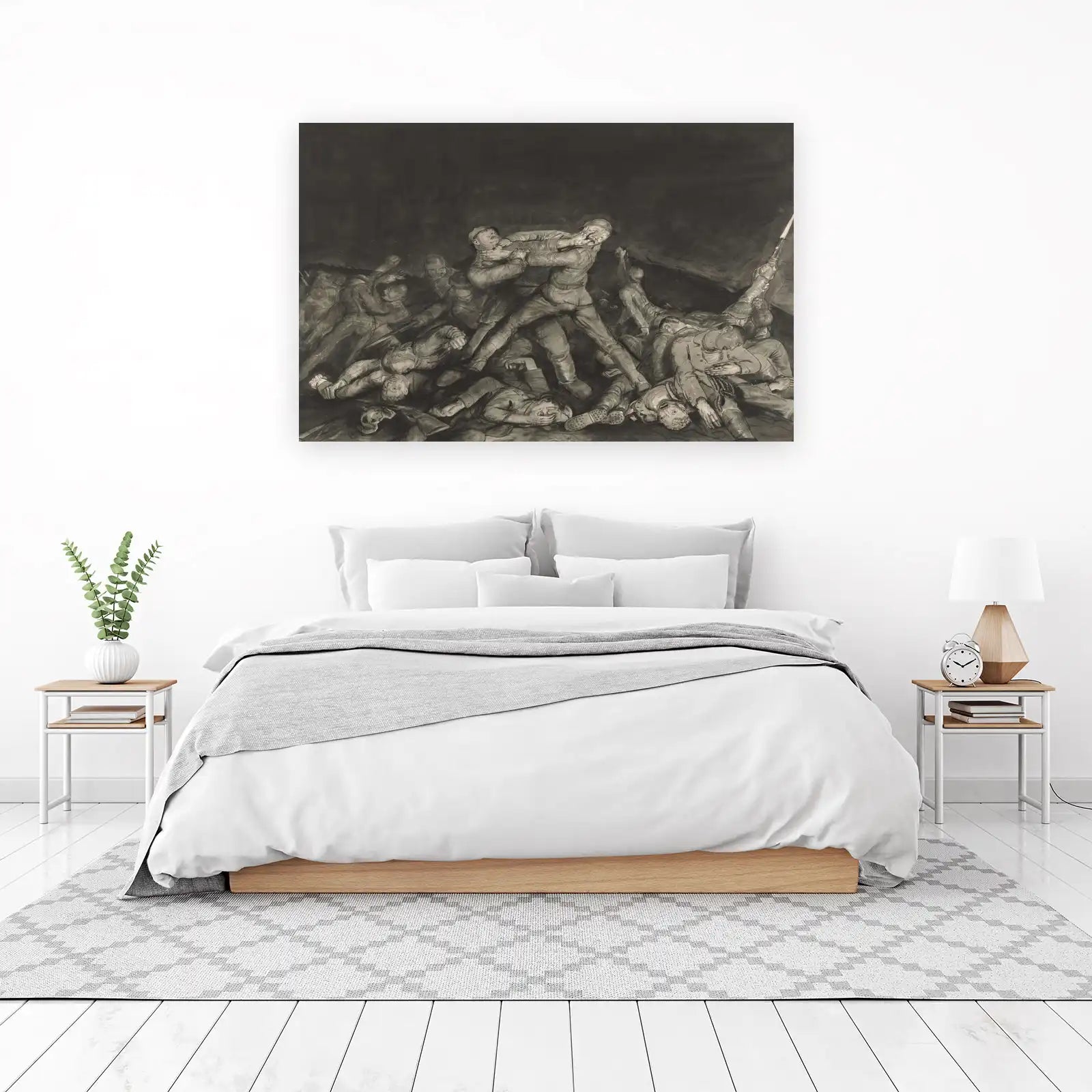 Intense Combat Scene War Wall Art