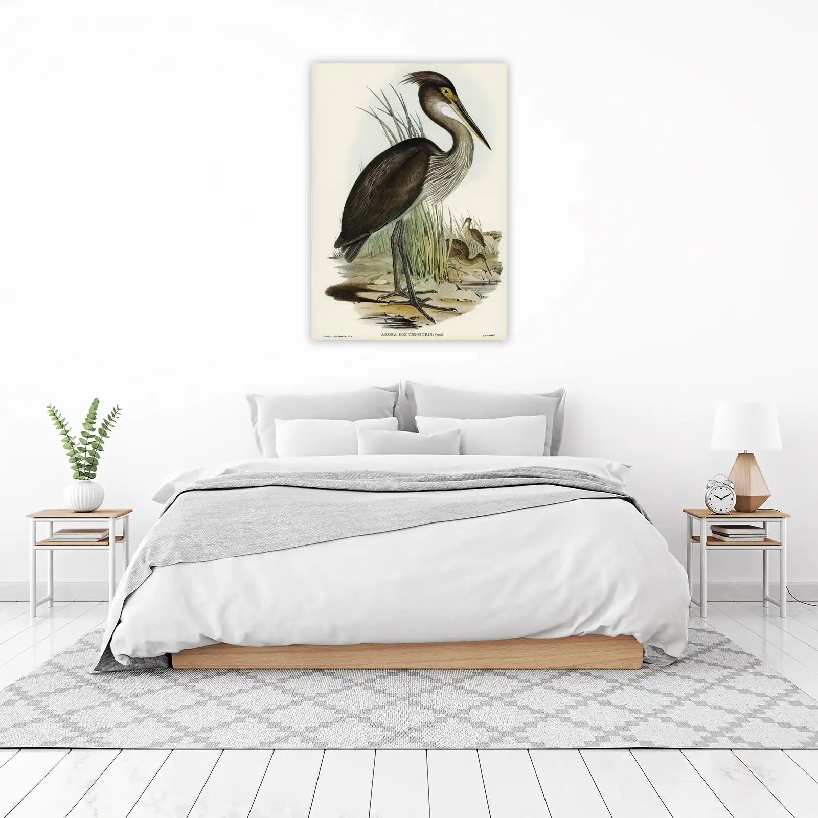 Elegant Heron Nature Wall Art Wall Art