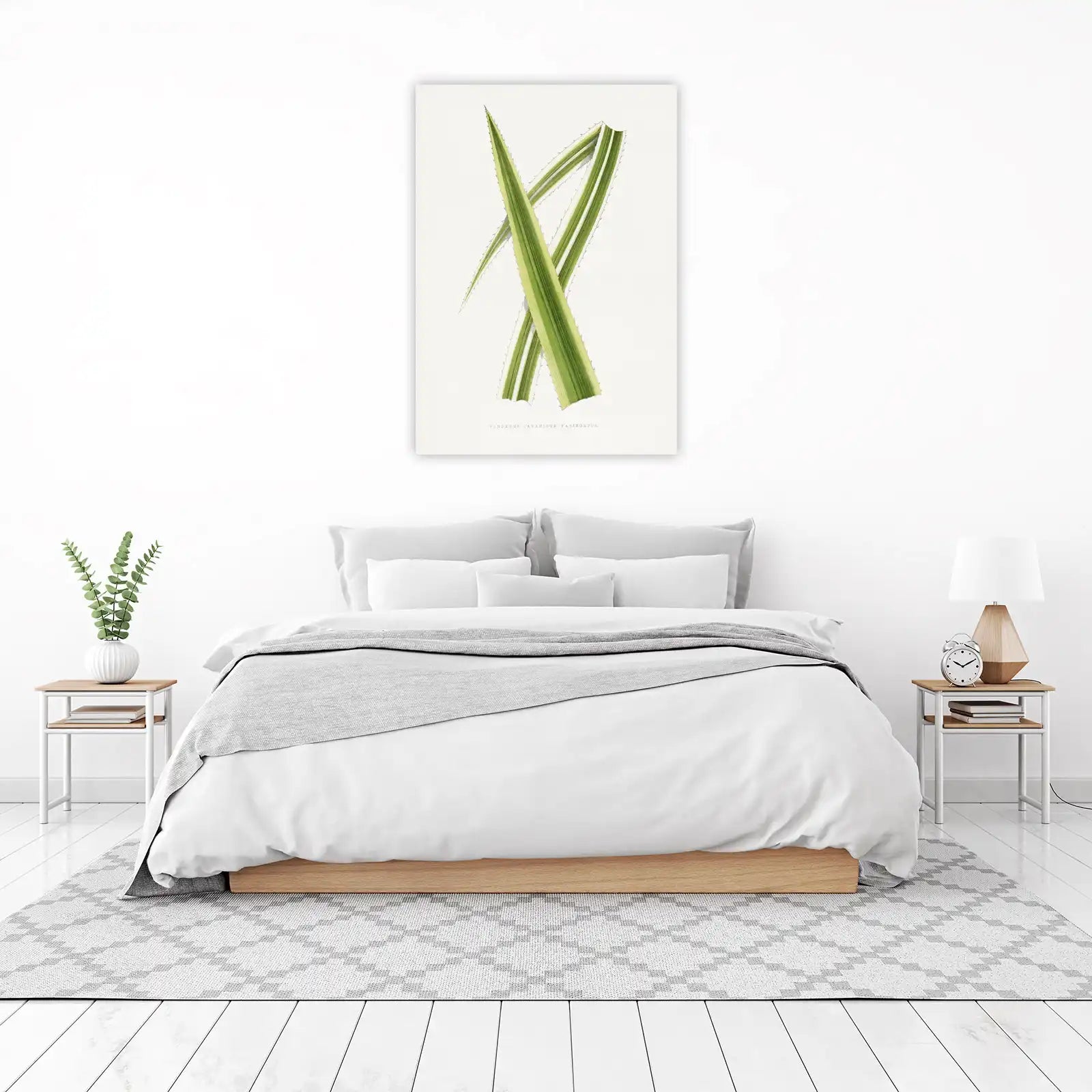 Variegated Pandanus Botanical Art Wall Art