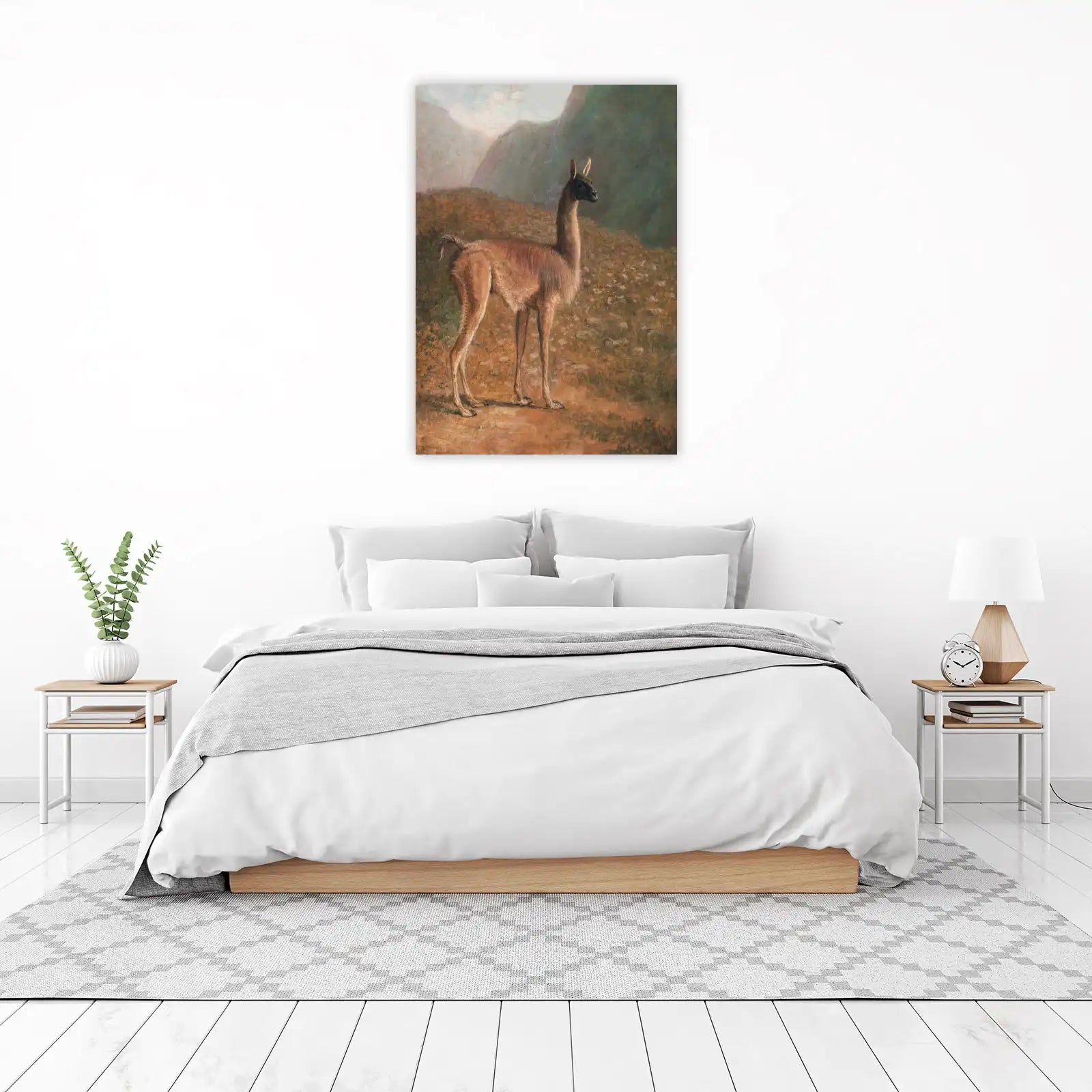 Majestic Guanaco Landscape Wall Art