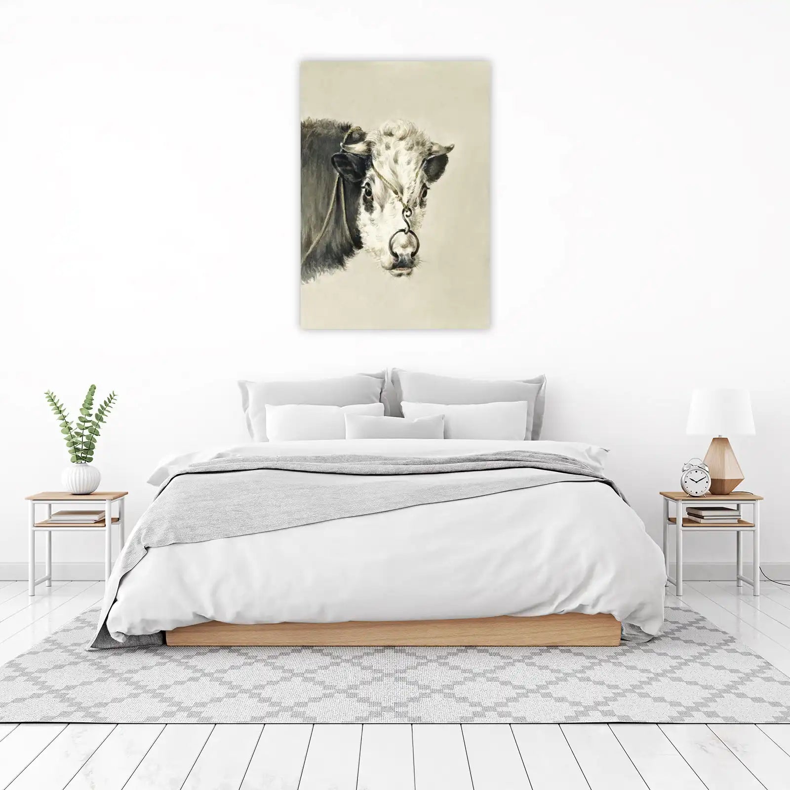 Majestic Bull Portrait Fine Art Wall Art