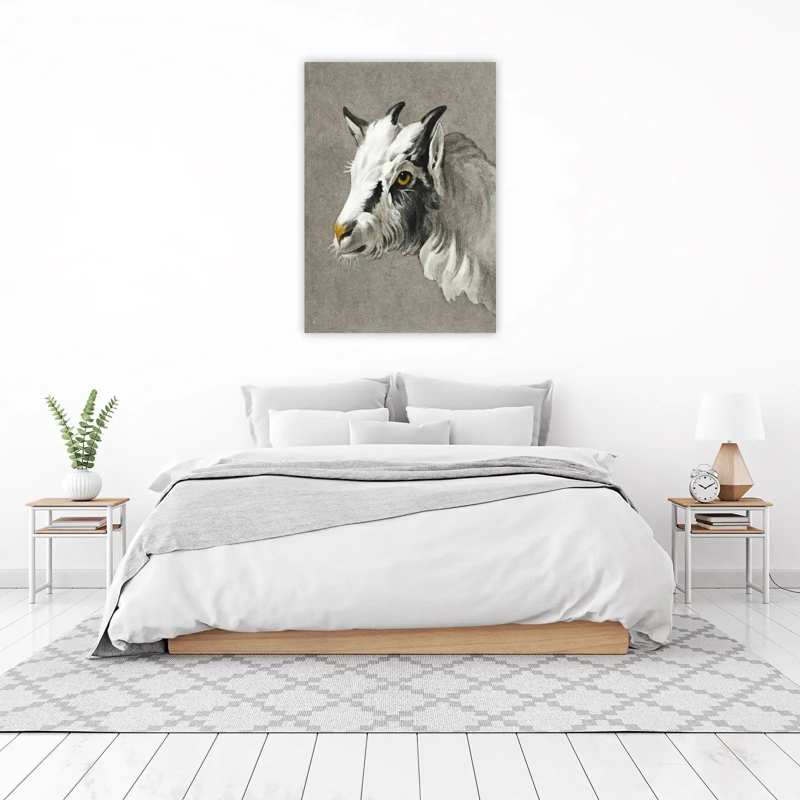 Majestic Goat Portrait Wall Art