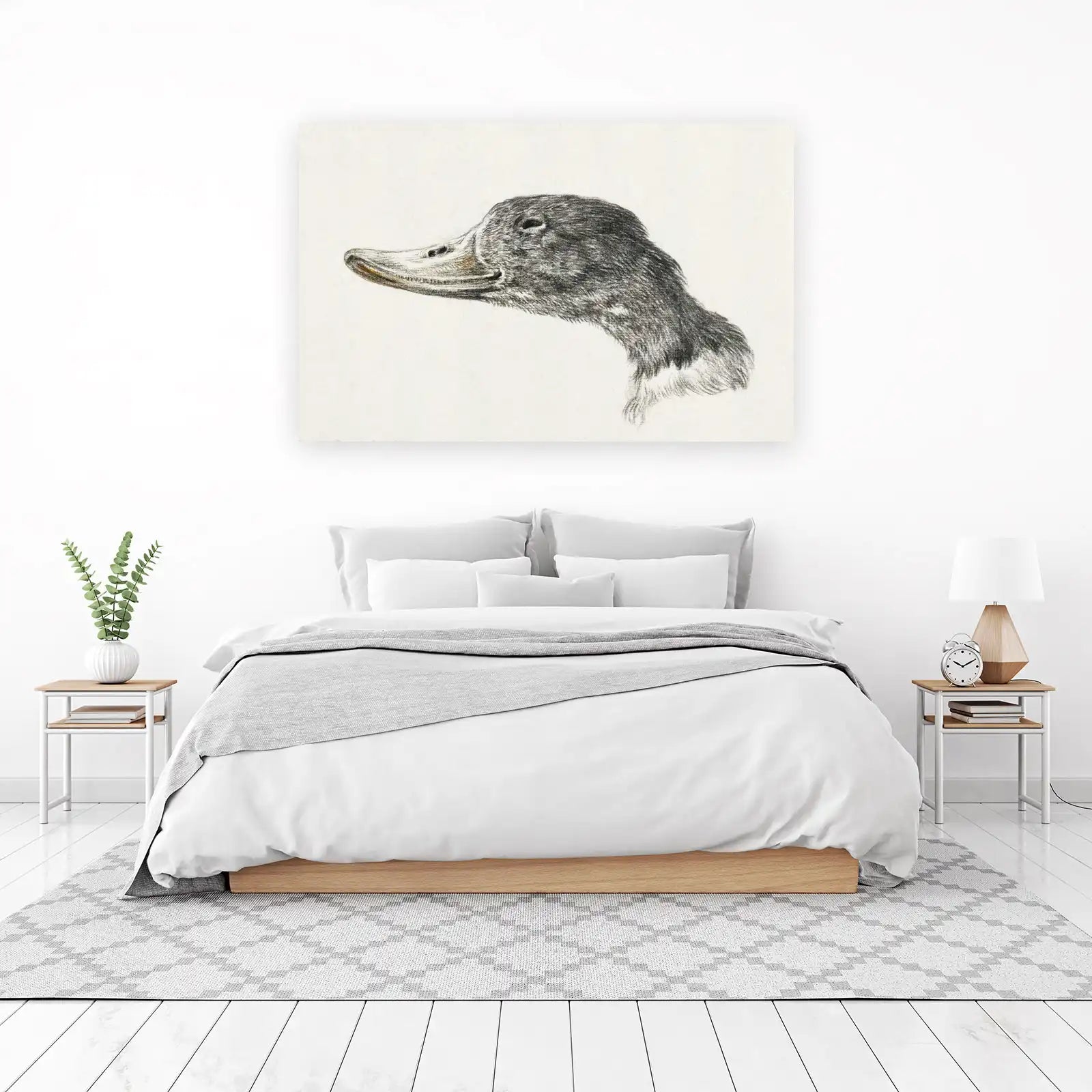 Elegant Duck Portrait Wall Art
