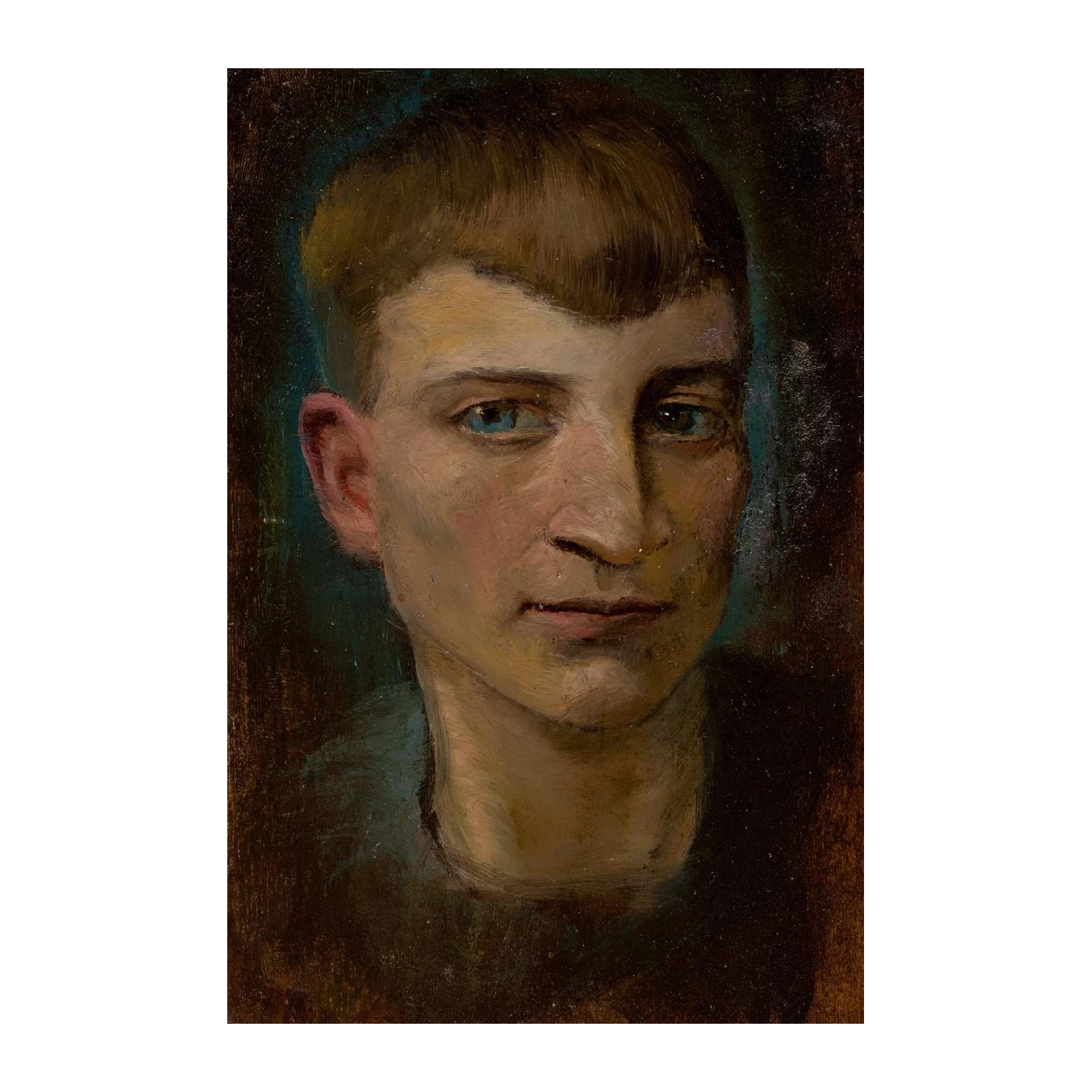 Intense Portrait of a Young Man Wall Art