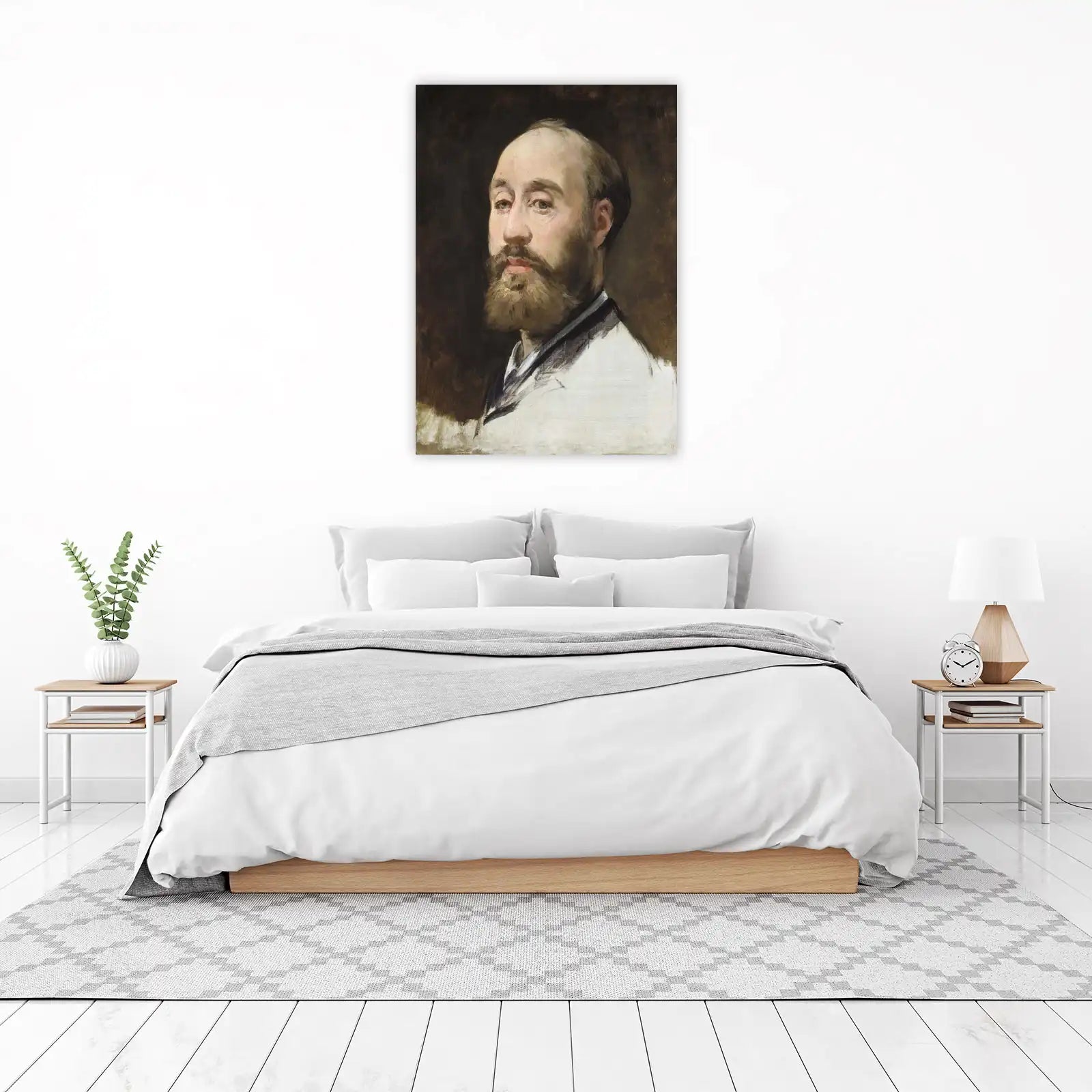 Man with a Beard Portrait Impressionist Wall Art