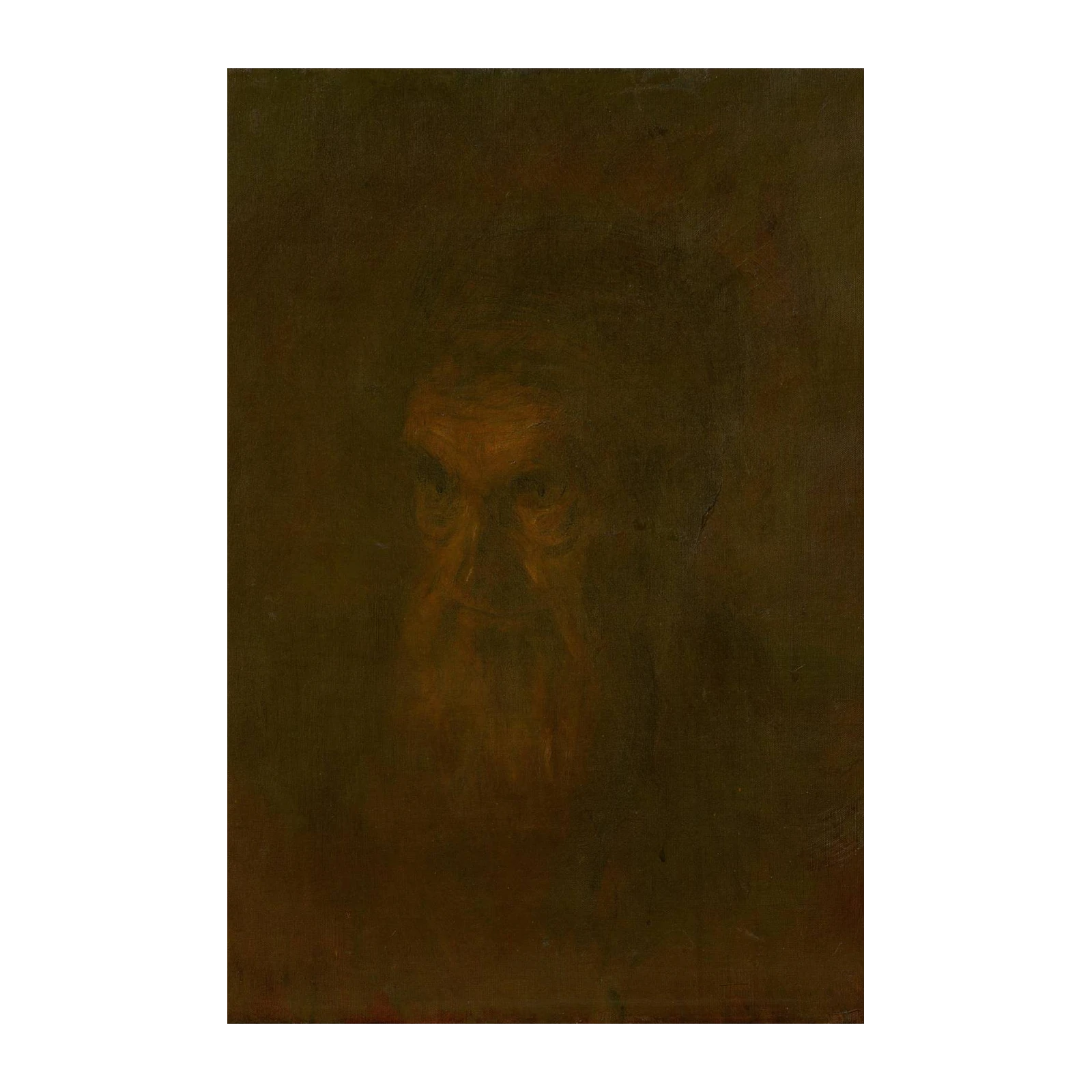 Haunting Portrait of a Wise Elder Wall Art
