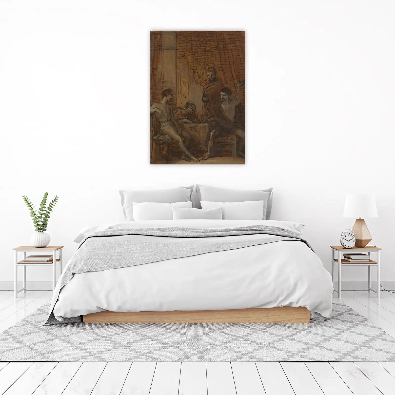 Dramatic Scene Sketch Wall Art