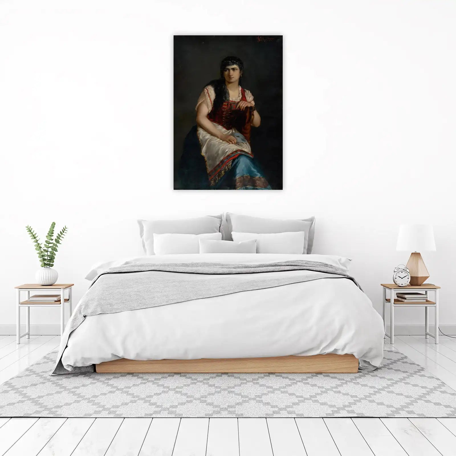 Mysterious Woman Portrait Wall Art