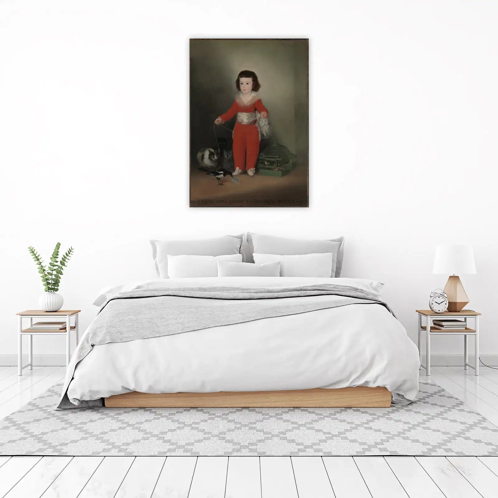 Goya's Boy in Red with Cats Wall Art