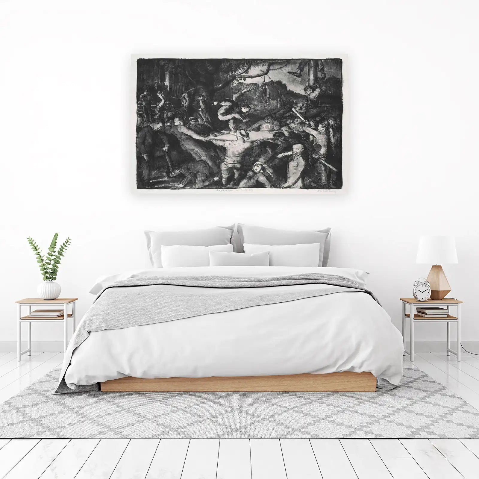 Dramatic Crowd Scene Wall Art