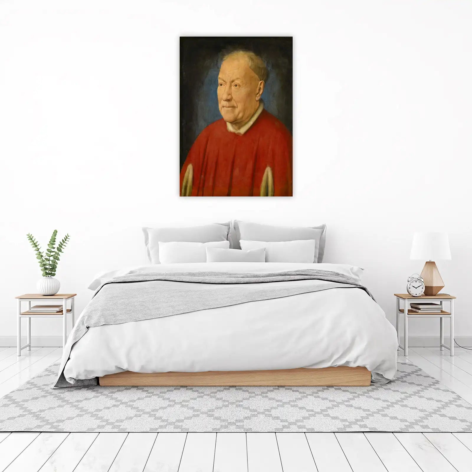 Vintage Man Portrait Red Robe Wall Art