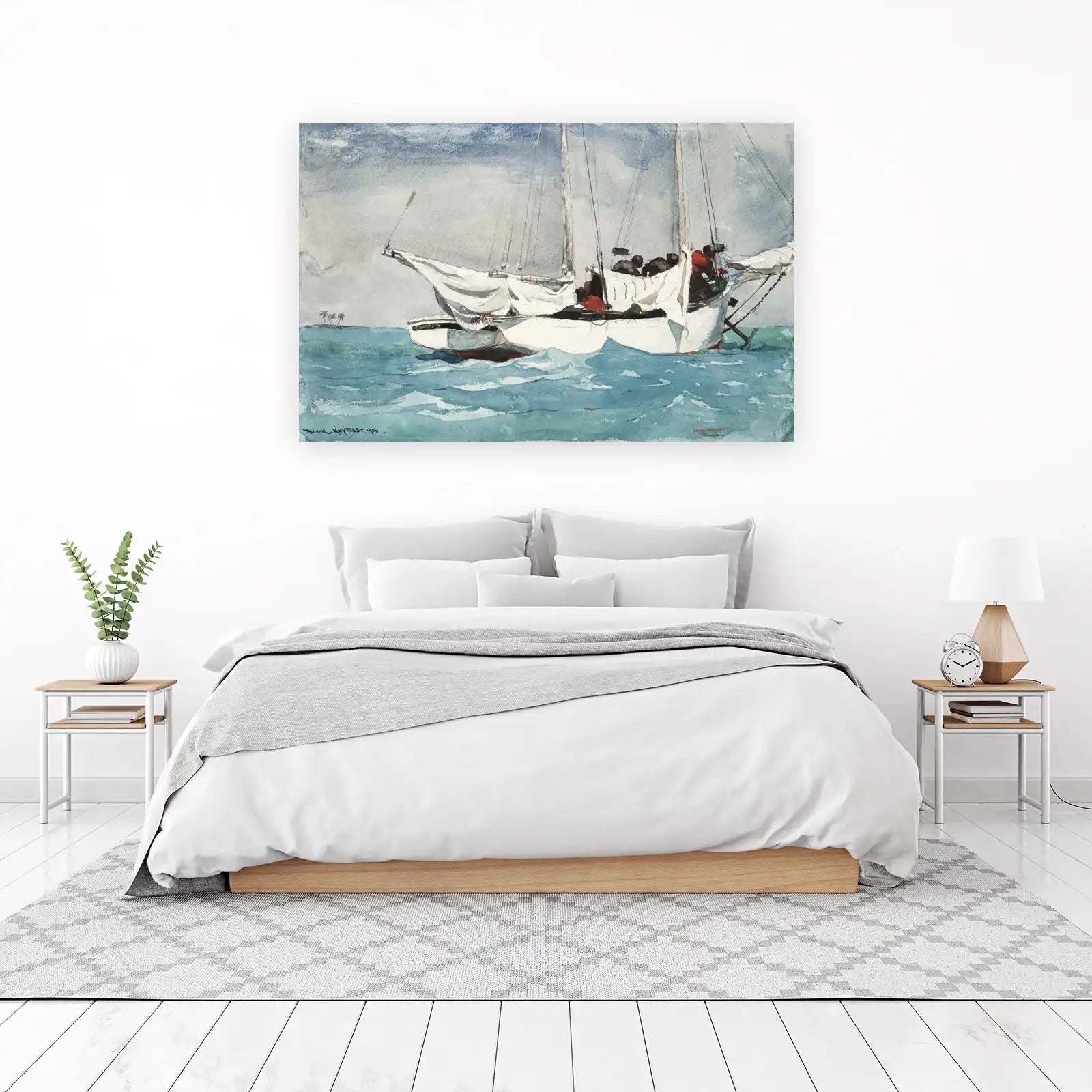 Seafaring Vessel with Crew Wall Art