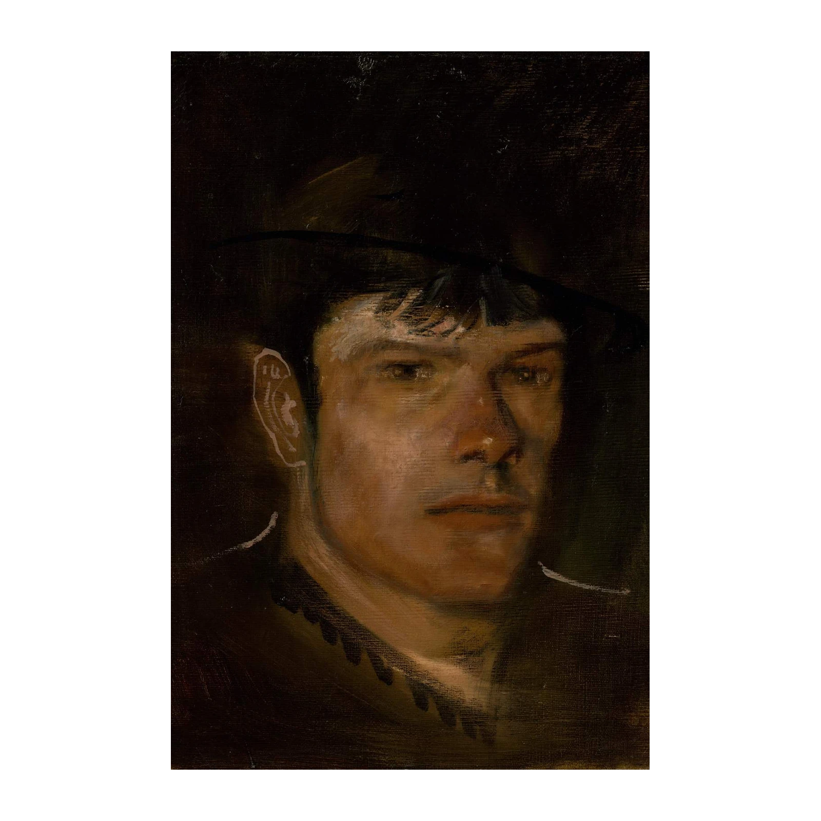 Intense Gaze Portrait Wall Art