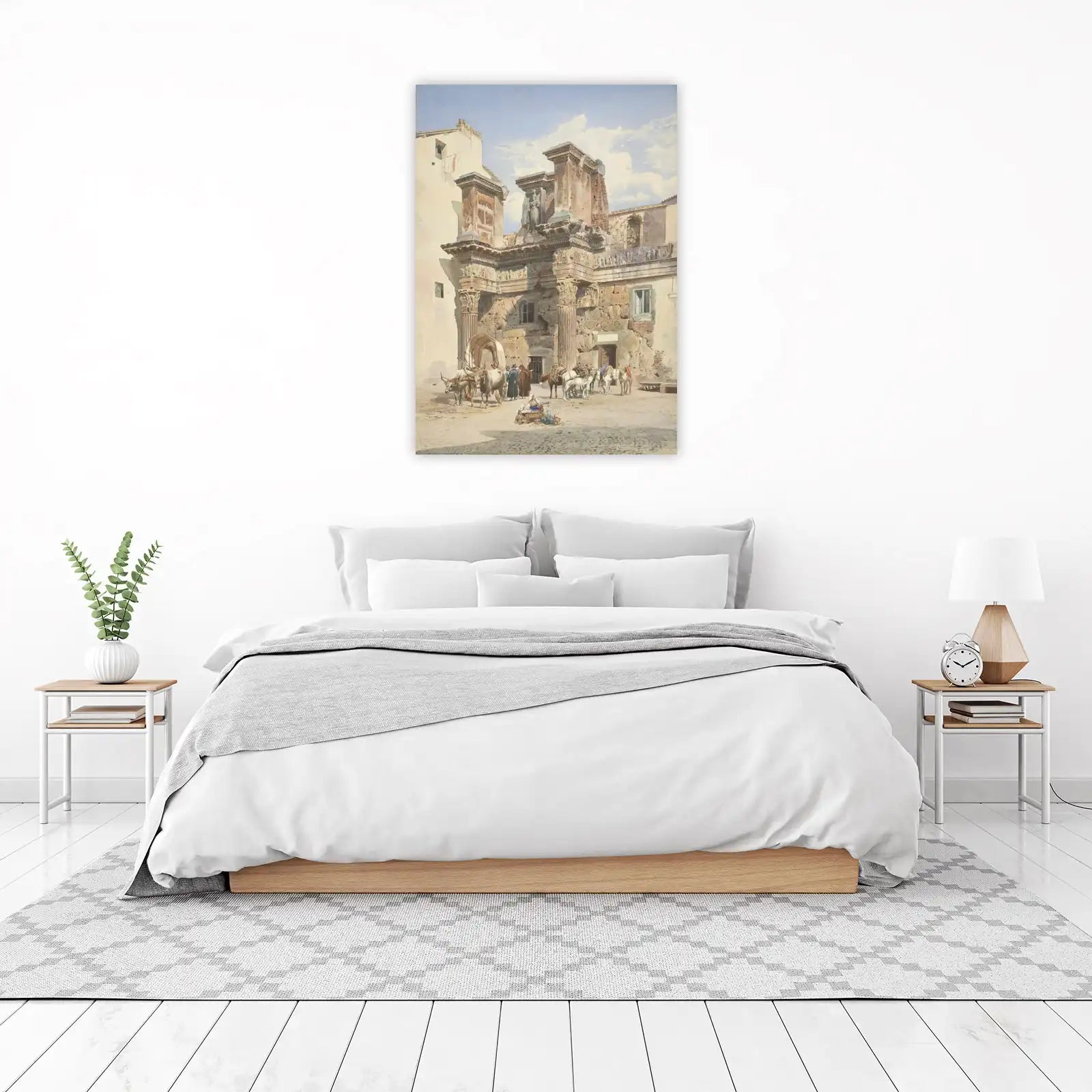 Roman Ruins & Horse Drawn Cart Wall Art