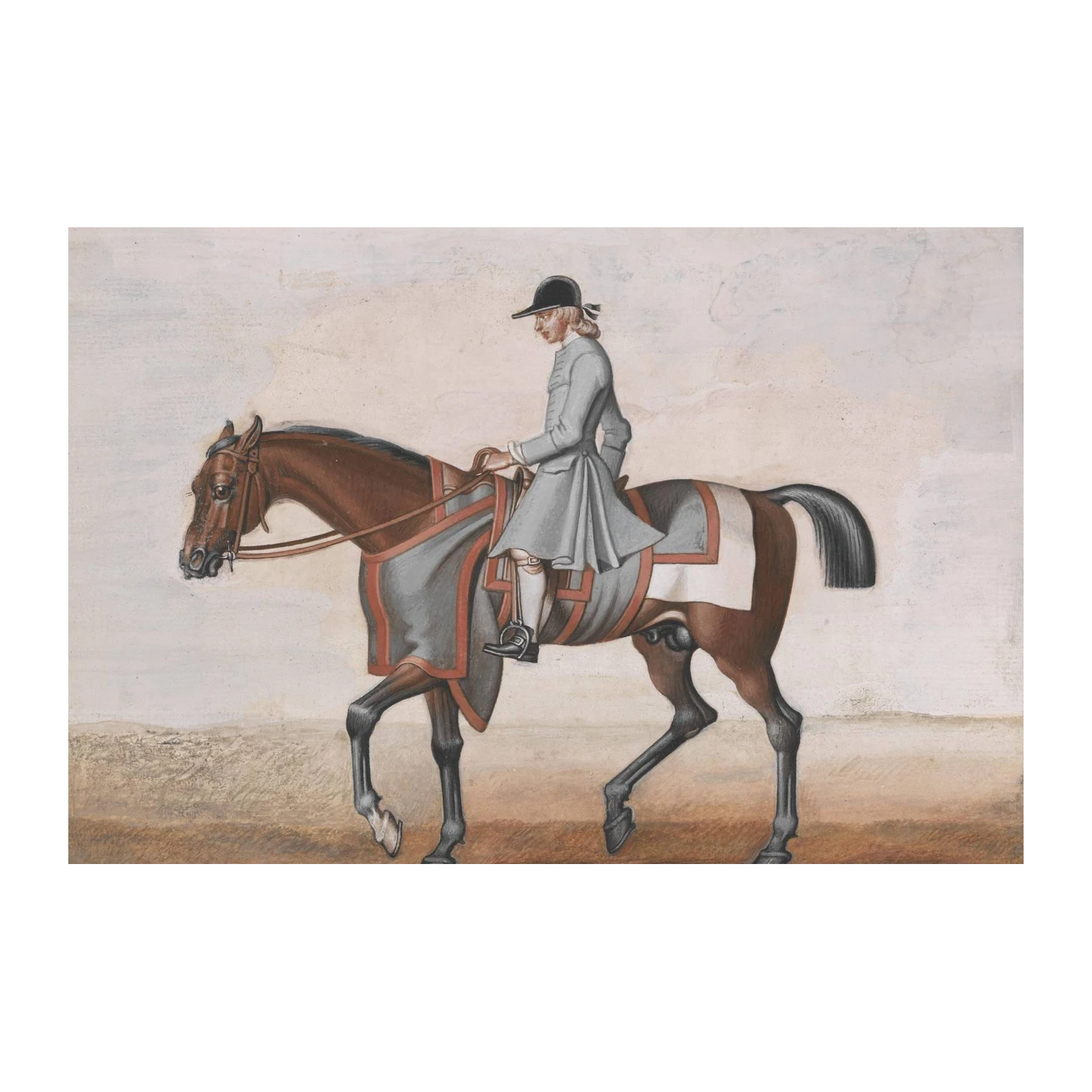 Elegant Equestrian Portrait Wall Art