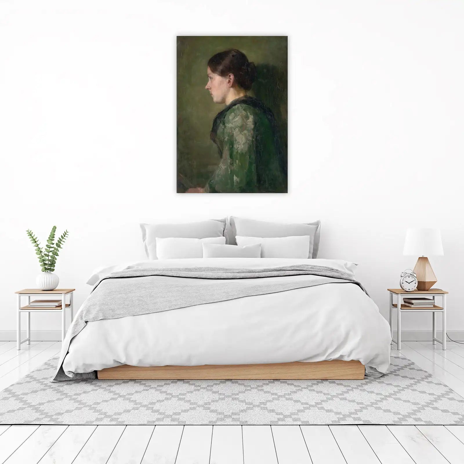 Elegant Woman Portrait Wall Art