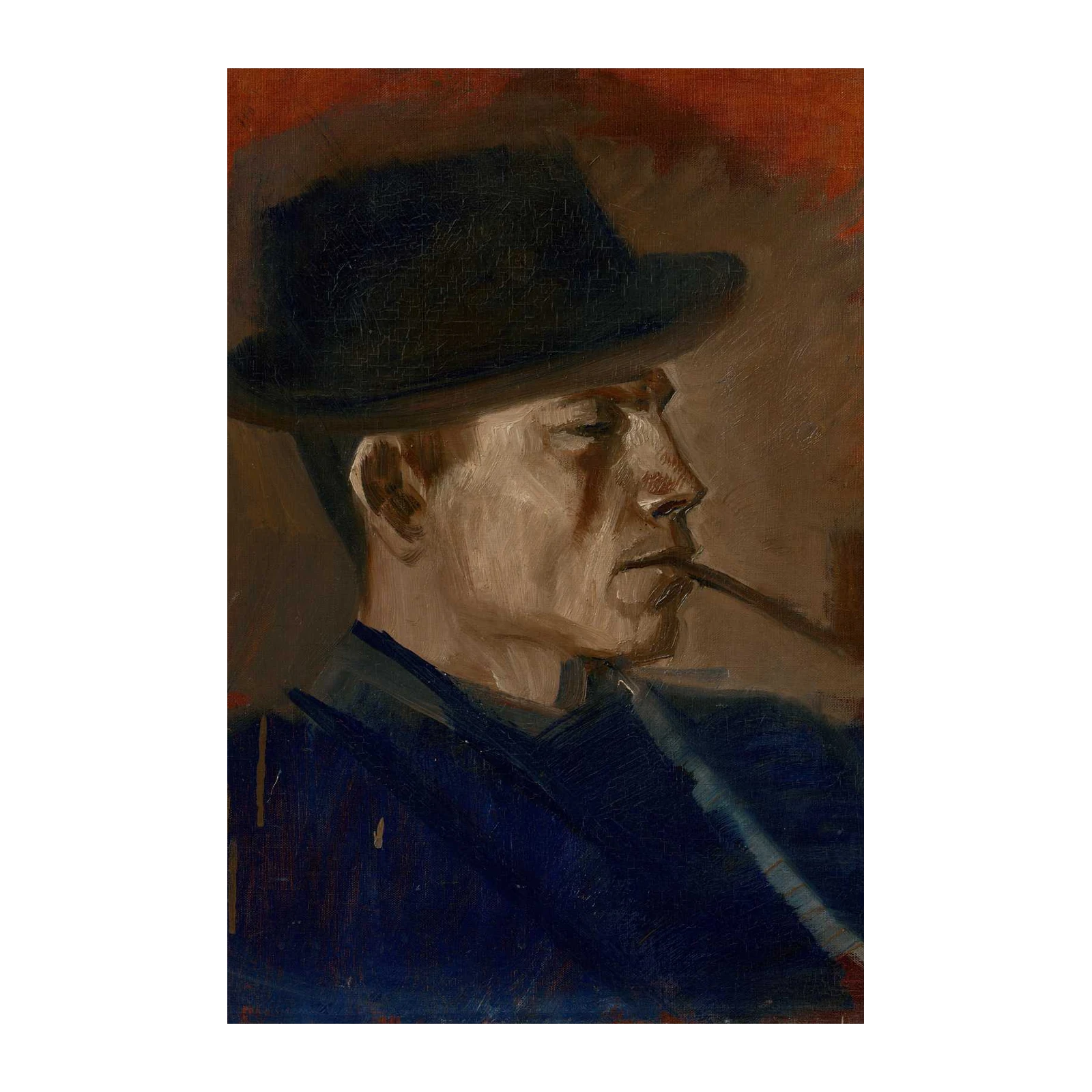 Vintage Gentleman Portrait Wall Art